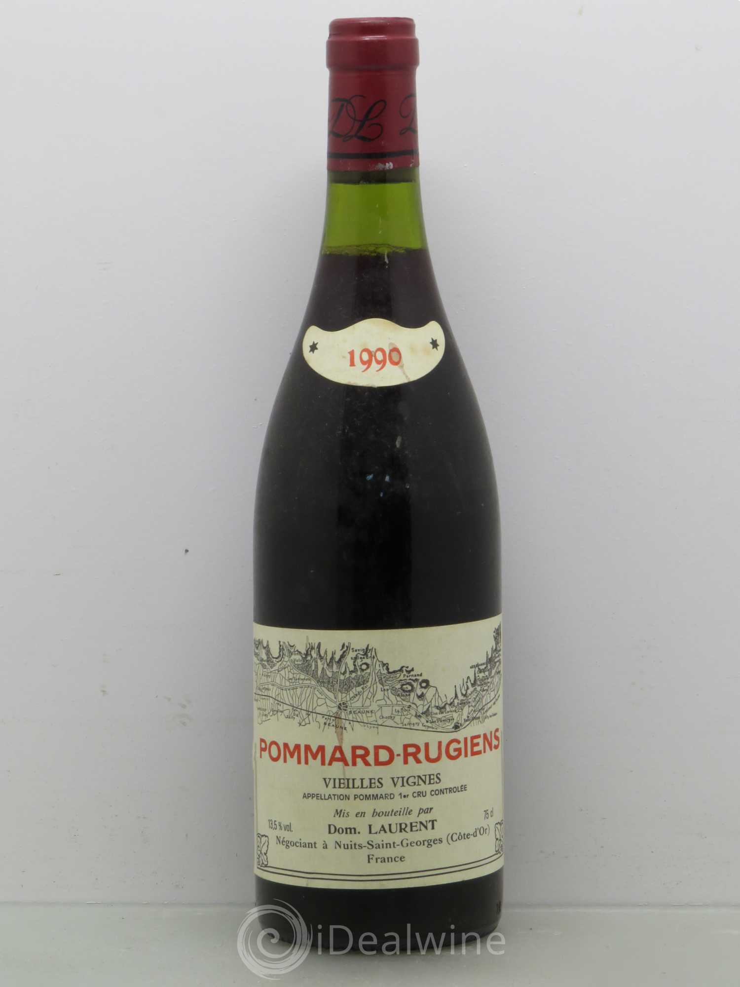 Pommard 1er Cru Rugiens Laurent Père et Fils Premier Cru Vieilles Vignes 1990 - Posten von 1 Flasche - 0