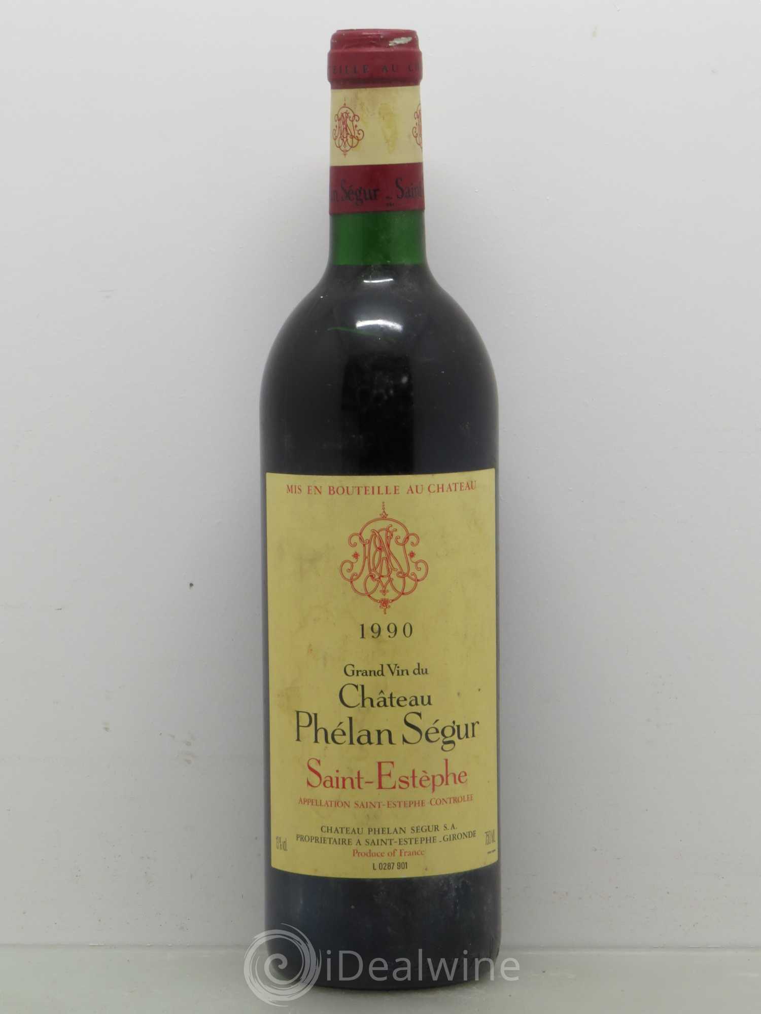 Château Phélan Ségur 1990 - Lot de 1 bouteille - 0