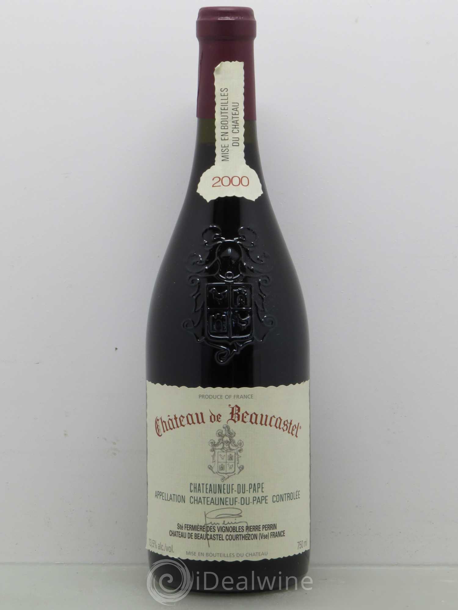 Châteauneuf-du-Pape Château de Beaucastel Famille Perrin 2000 - Lot de 1 bouteille - 0