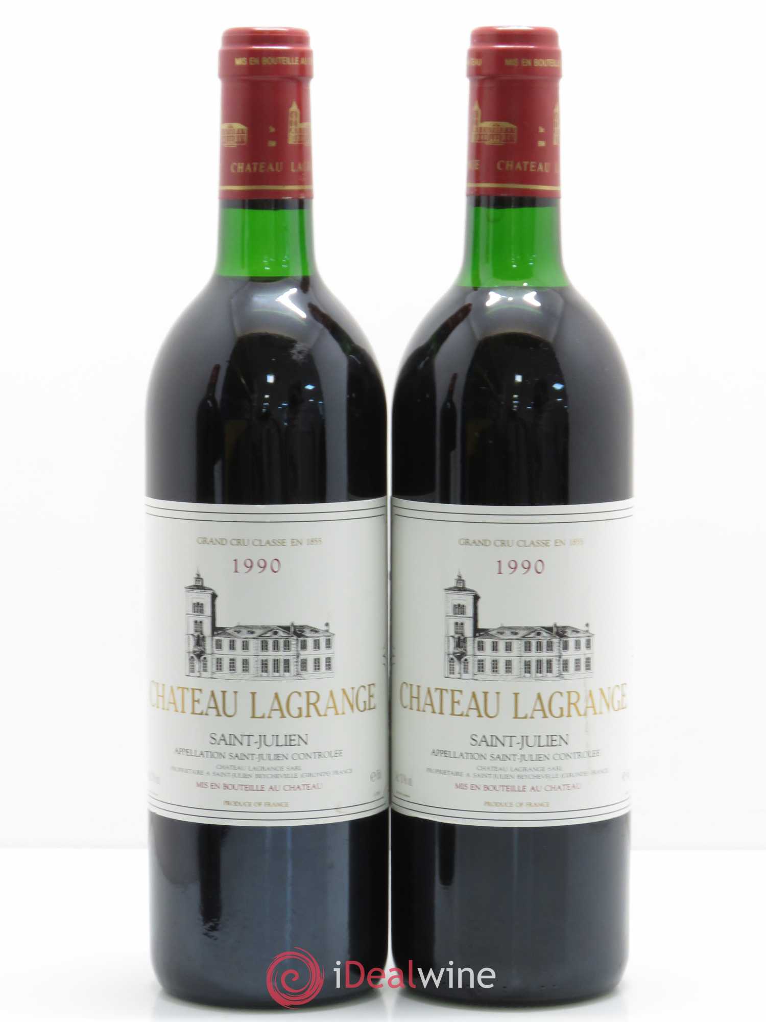 Château Lagrange 3ème Grand Cru Classé 1990 - Lot de 2 bouteilles - 0