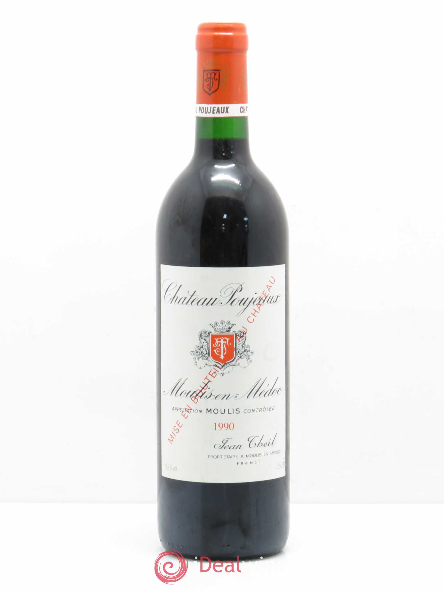 Château Poujeaux 1990 - Lot de 1 bouteille - 0