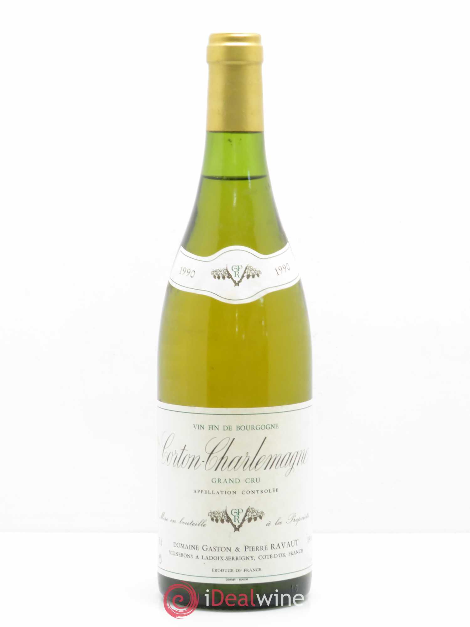 Corton-Charlemagne Grand Cru Domaine Gaston et Pierre Ravaux 1990 - Lot de 1 bouteille - 0