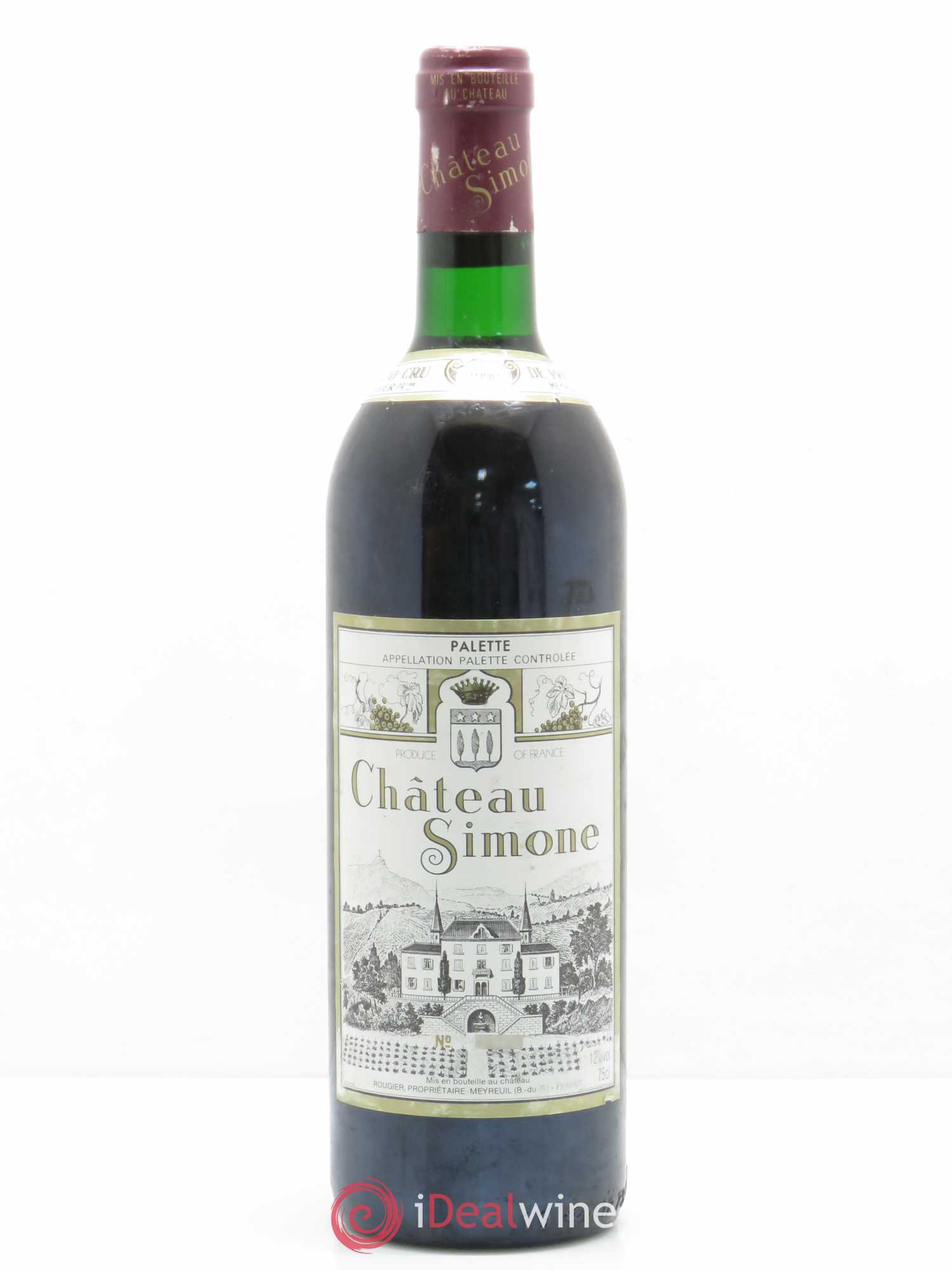 Palette Château Simone Famille Rougier 1990 - Lot de 1 bouteille - 0