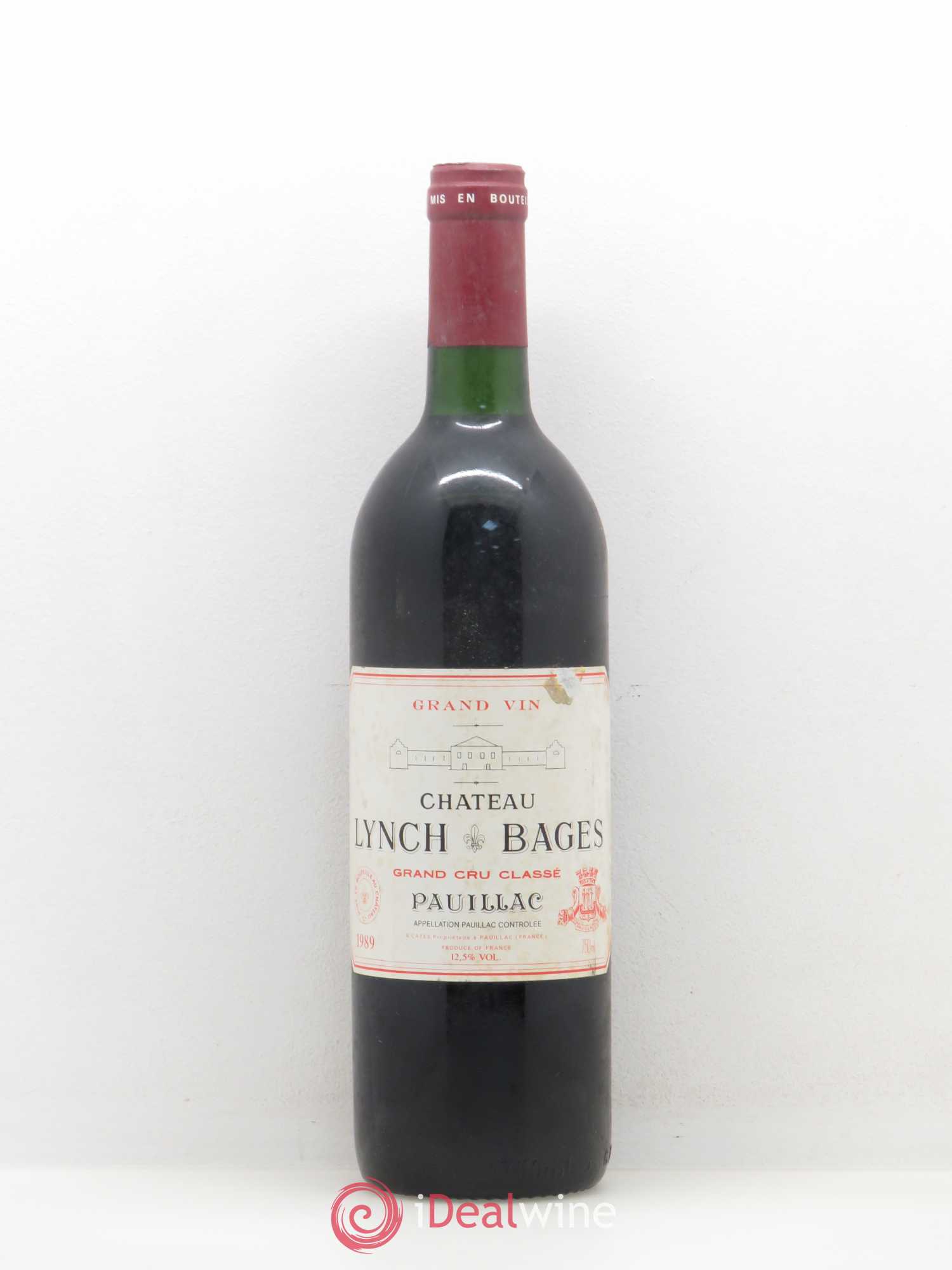 Château Lynch Bages 5ème Grand Cru Classé 1989 - Lot de 1 bouteille - 0