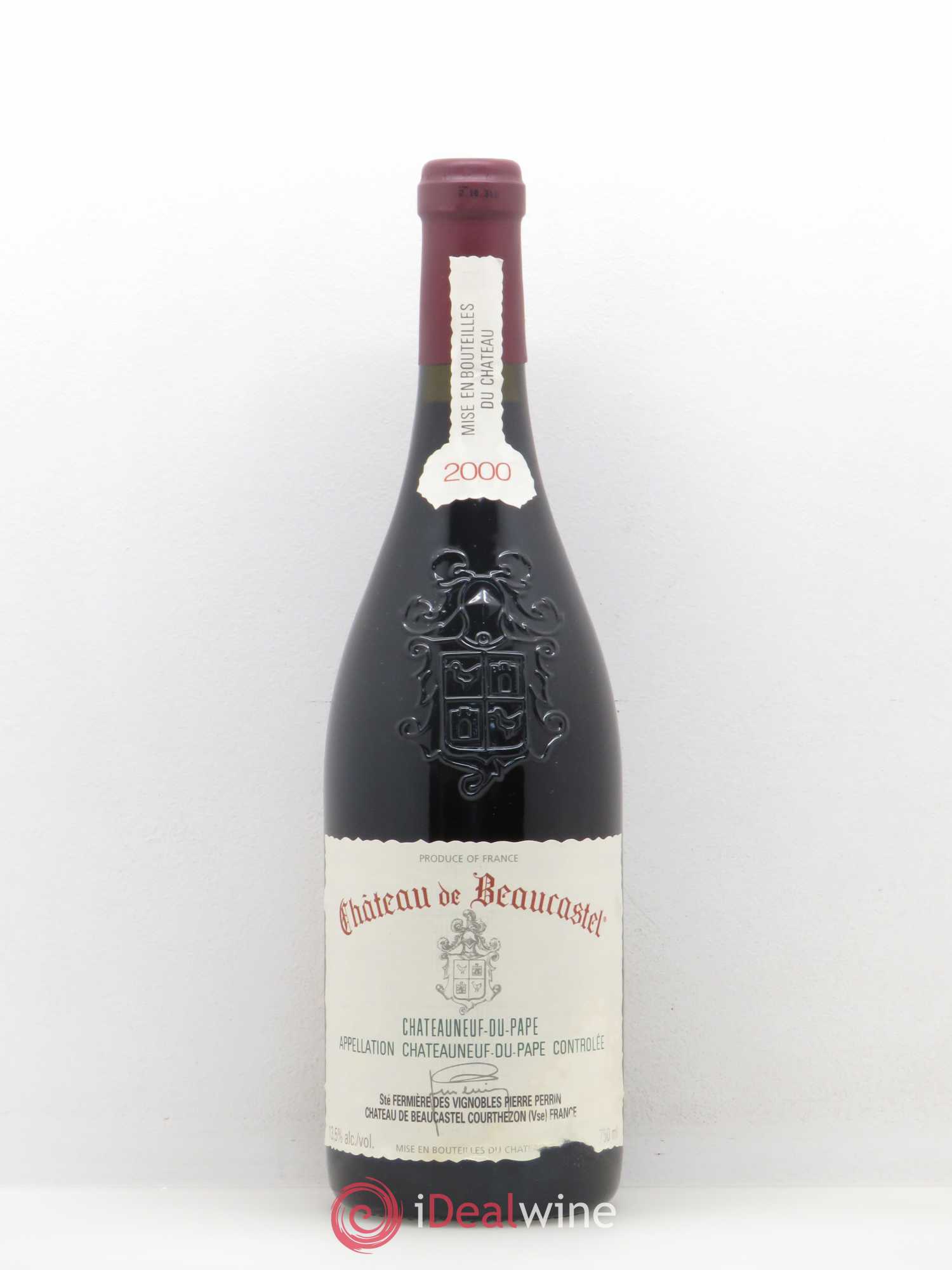 Châteauneuf-du-Pape Château de Beaucastel Famille Perrin 2000 - Lot de 1 bouteille - 0