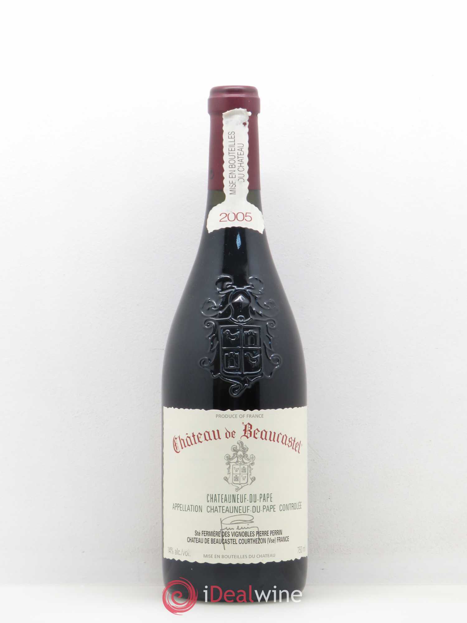 Châteauneuf-du-Pape Château de Beaucastel Famille Perrin 2005 - Lot de 1 bouteille - 0
