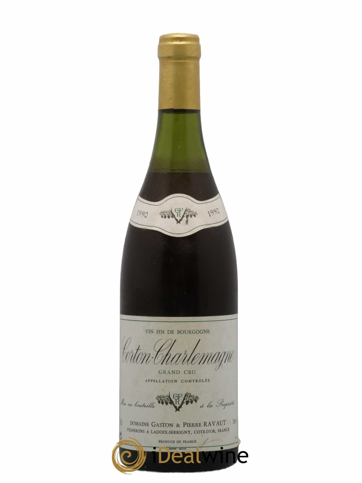 Corton-Charlemagne Grand Cru Domaine Gaston Ravaut 1990 - Lot de 1 bouteille - 0