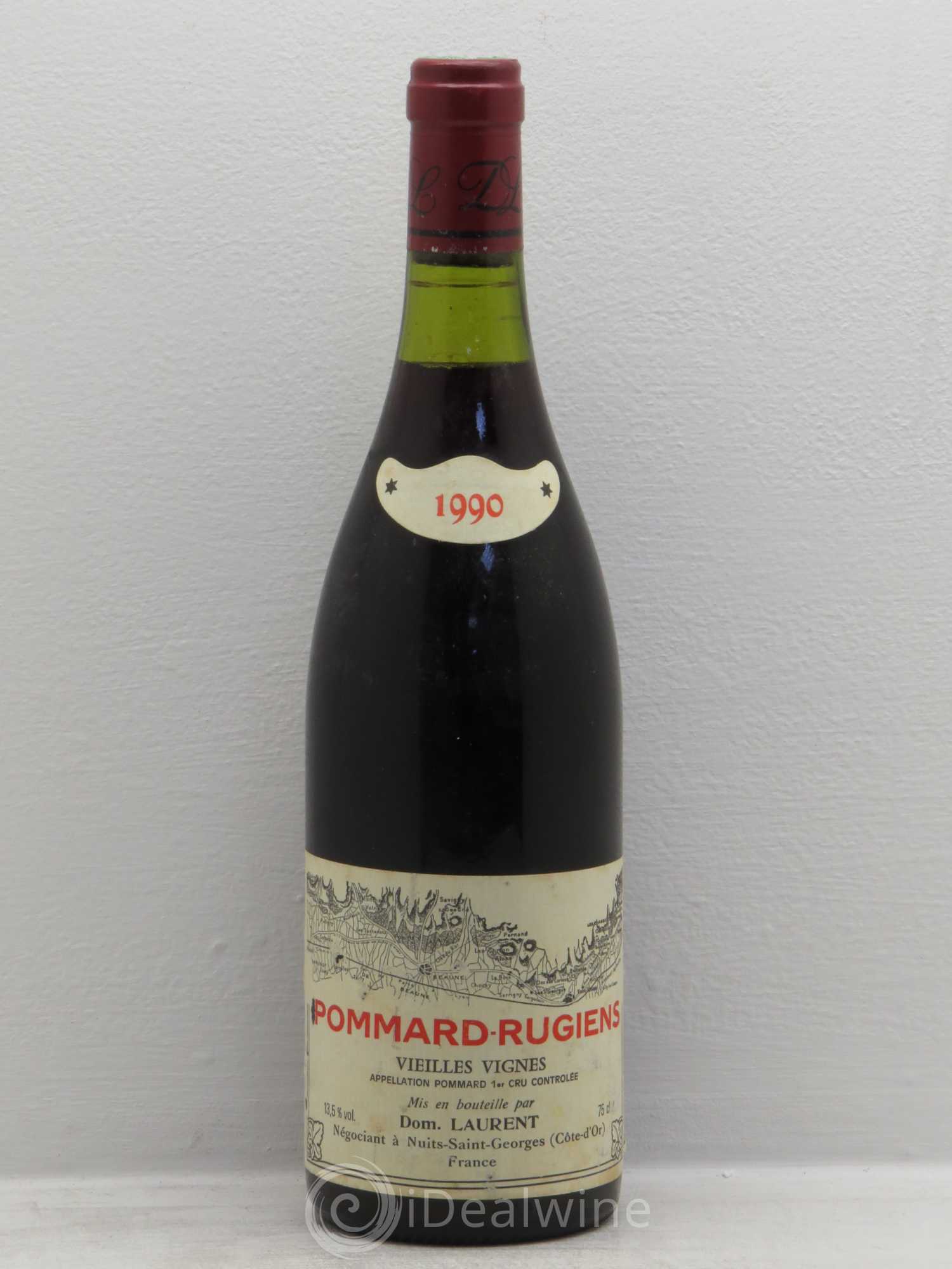 Pommard 1er Cru Les Rugiens Vieilles vignes Laurent Père et Fils 1990 - Lot de 1 bouteille - 0