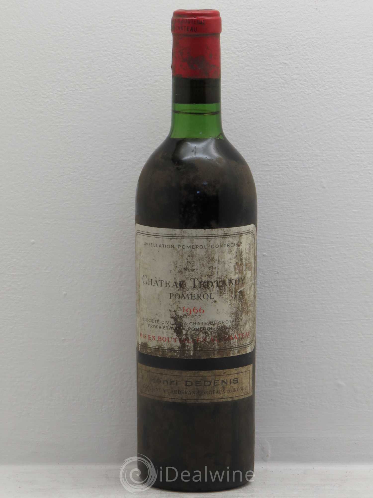 Château Trotanoy 1966 - Lot de 1 bouteille - 0