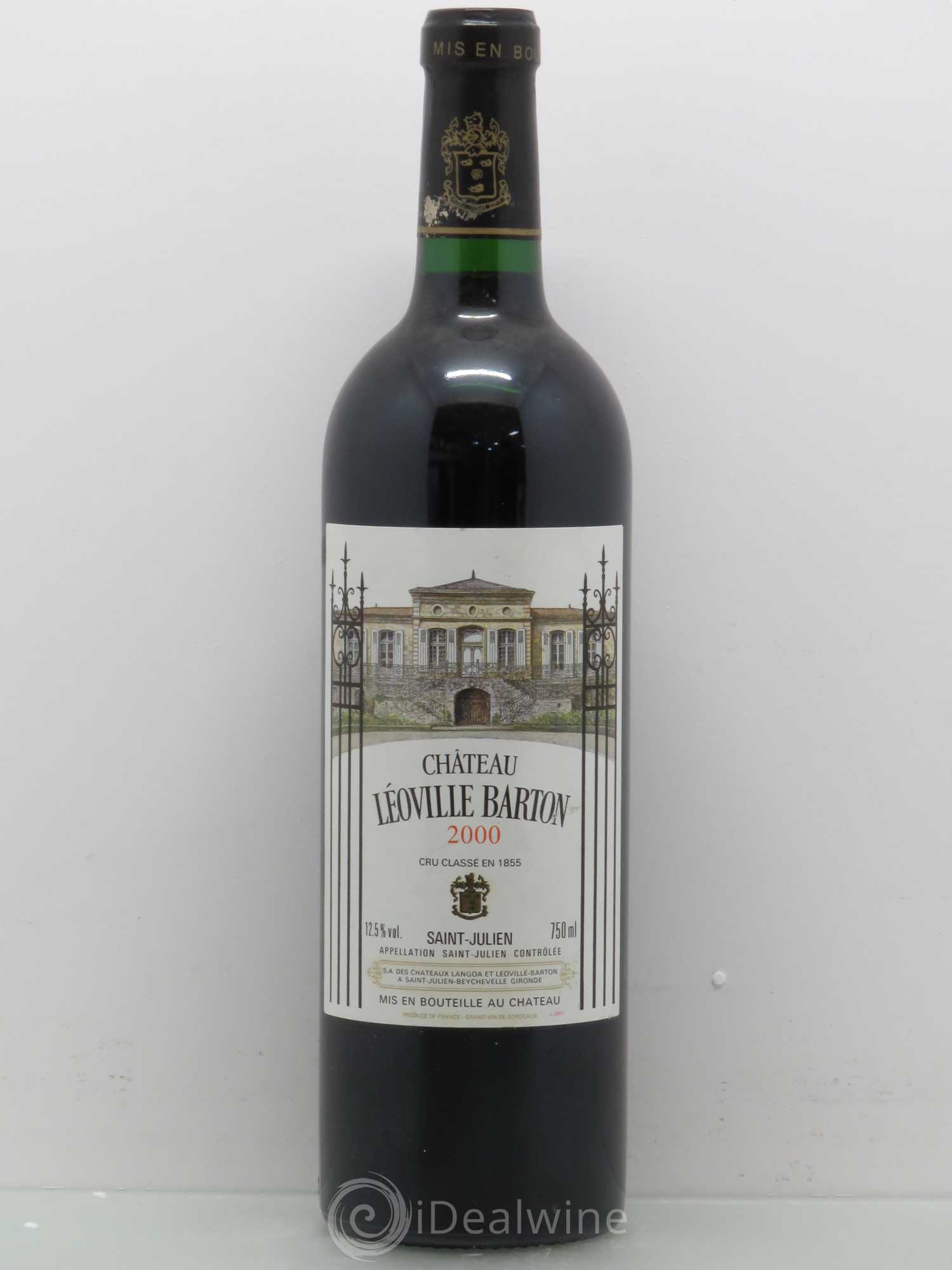 Château Léoville Barton 2ème Grand Cru Classé 2000 - Lot de 1 bouteille - 0