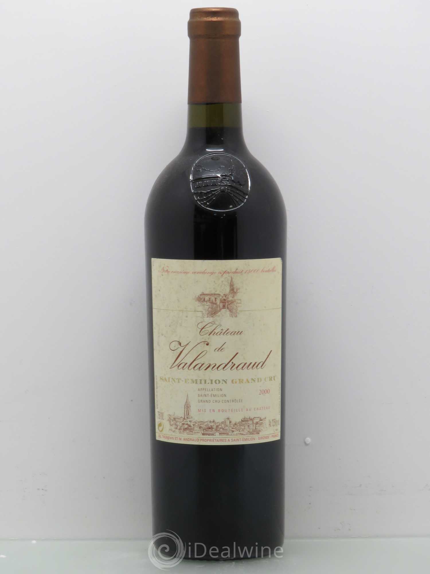 Château de Valandraud 2000 - Lot de 1 bouteille - 0