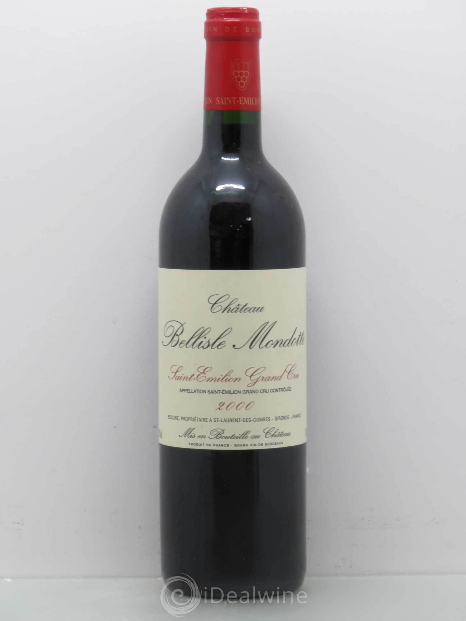 Château Bellisle Mondotte 2000 - Lot de 1 bouteille - 0