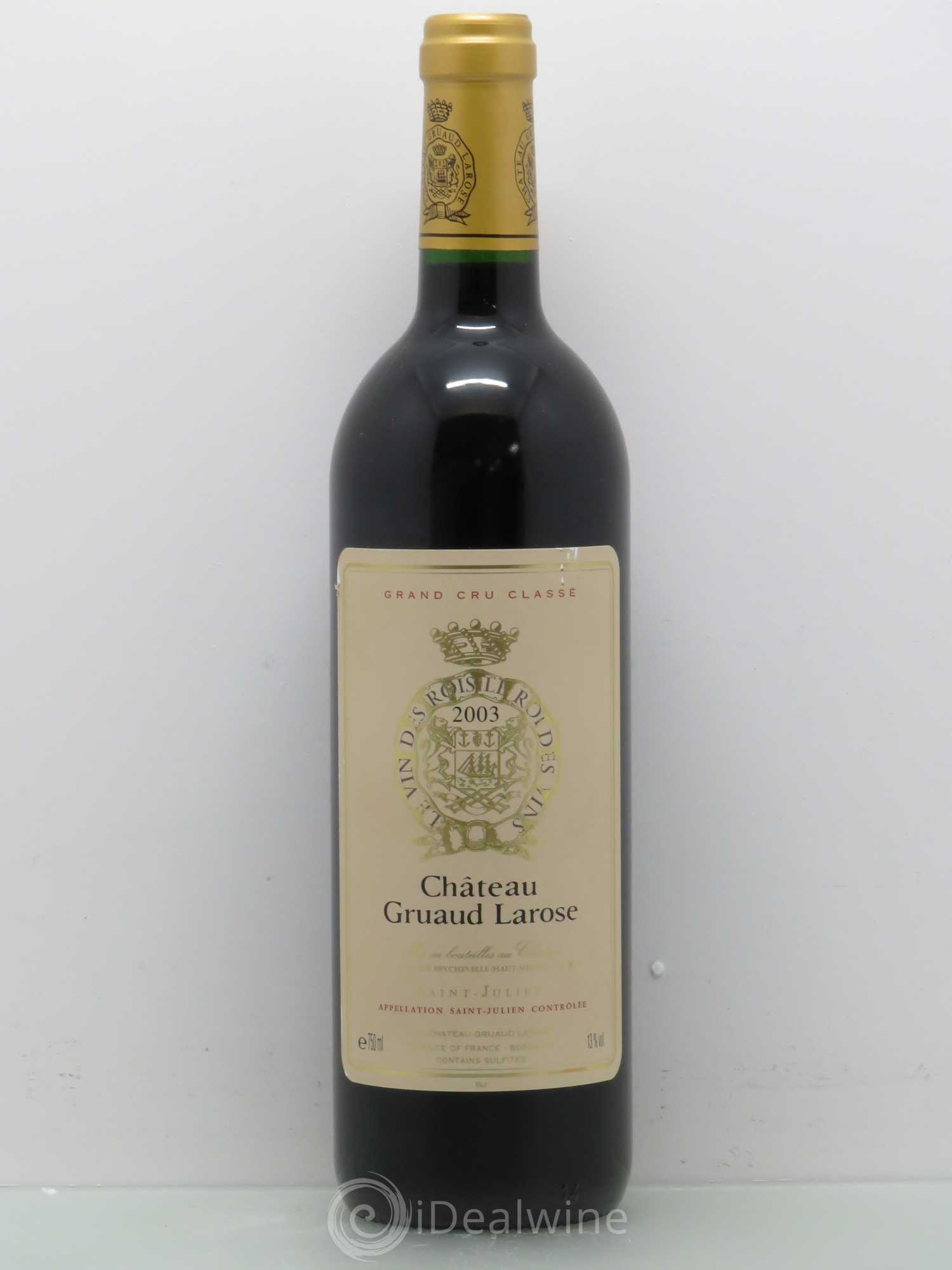 Château Gruaud Larose 2ème Grand Cru Classé 2003 - Lot de 1 bouteille - 0
