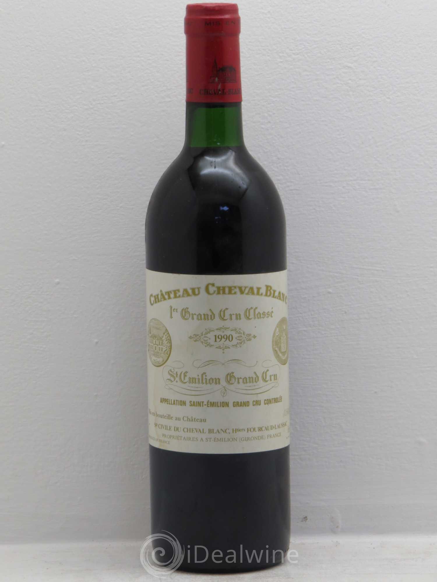 Château Cheval Blanc 1er Grand Cru Classé A 1990 - Lot de 1 bouteille - 0