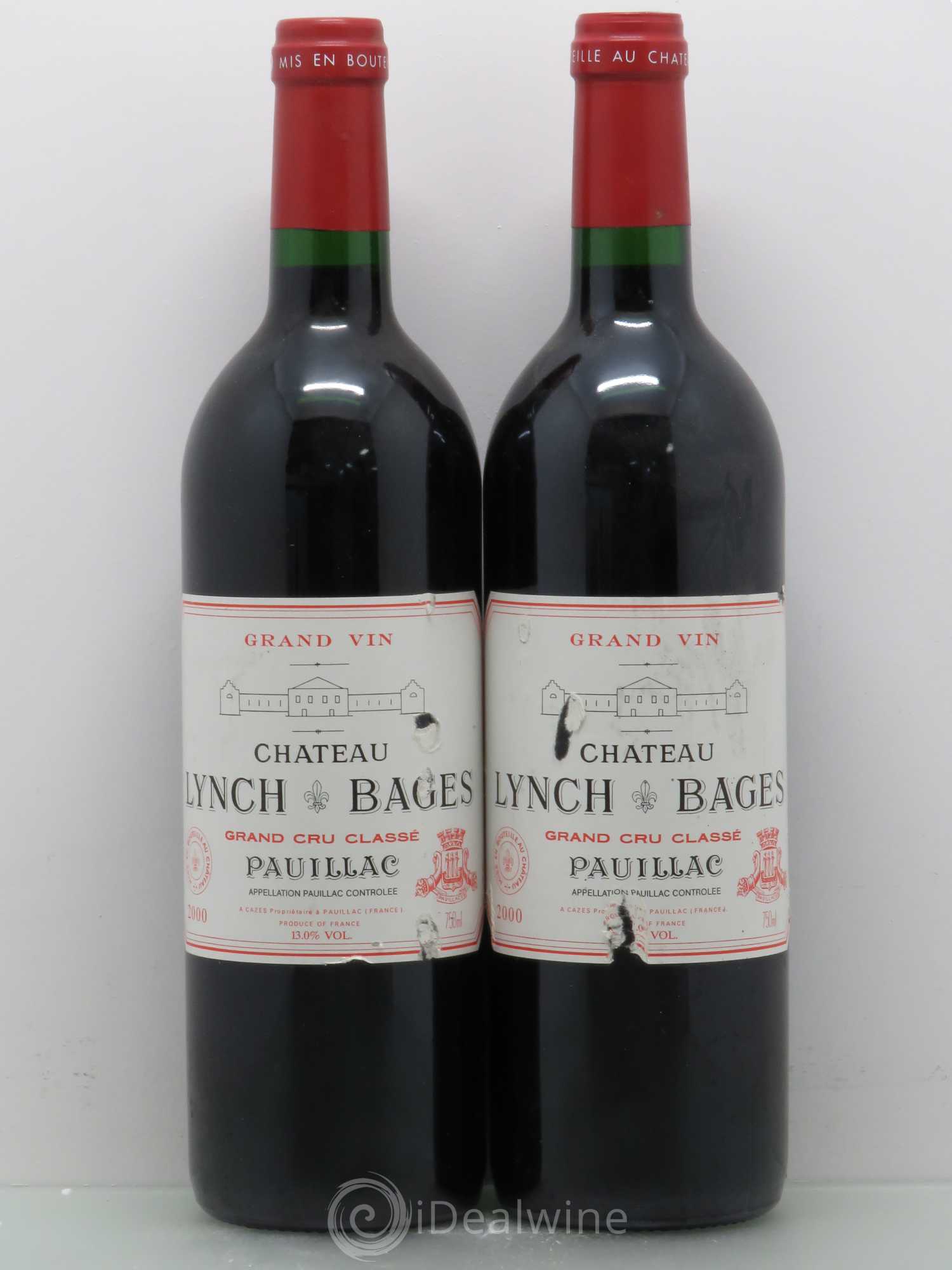 Château Lynch Bages 5ème Grand Cru Classé 2000 - Lot de 2 bouteilles - 0