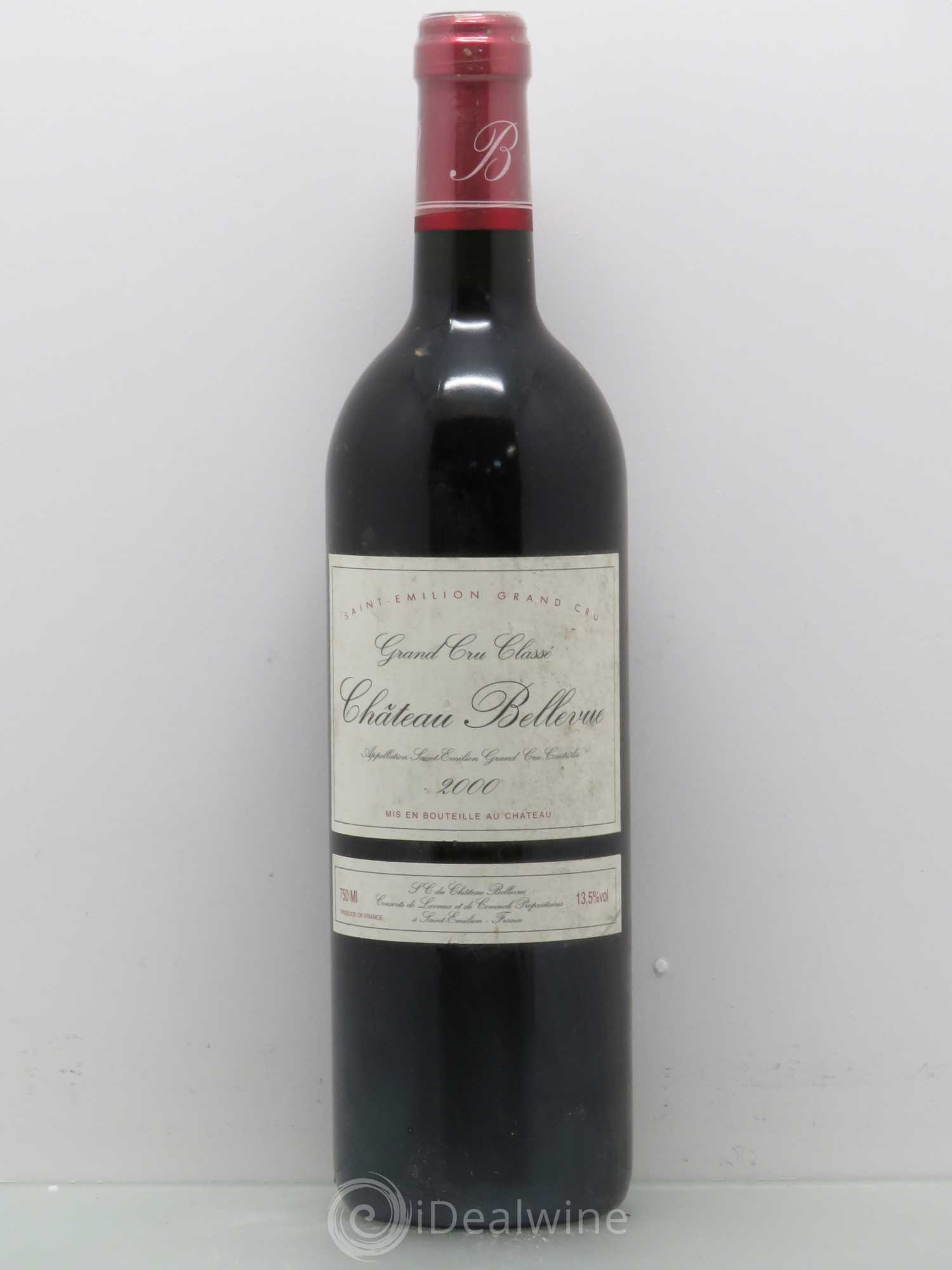 Château Bellevue Grand Cru Classé 2000 - Lot de 1 bouteille - 0