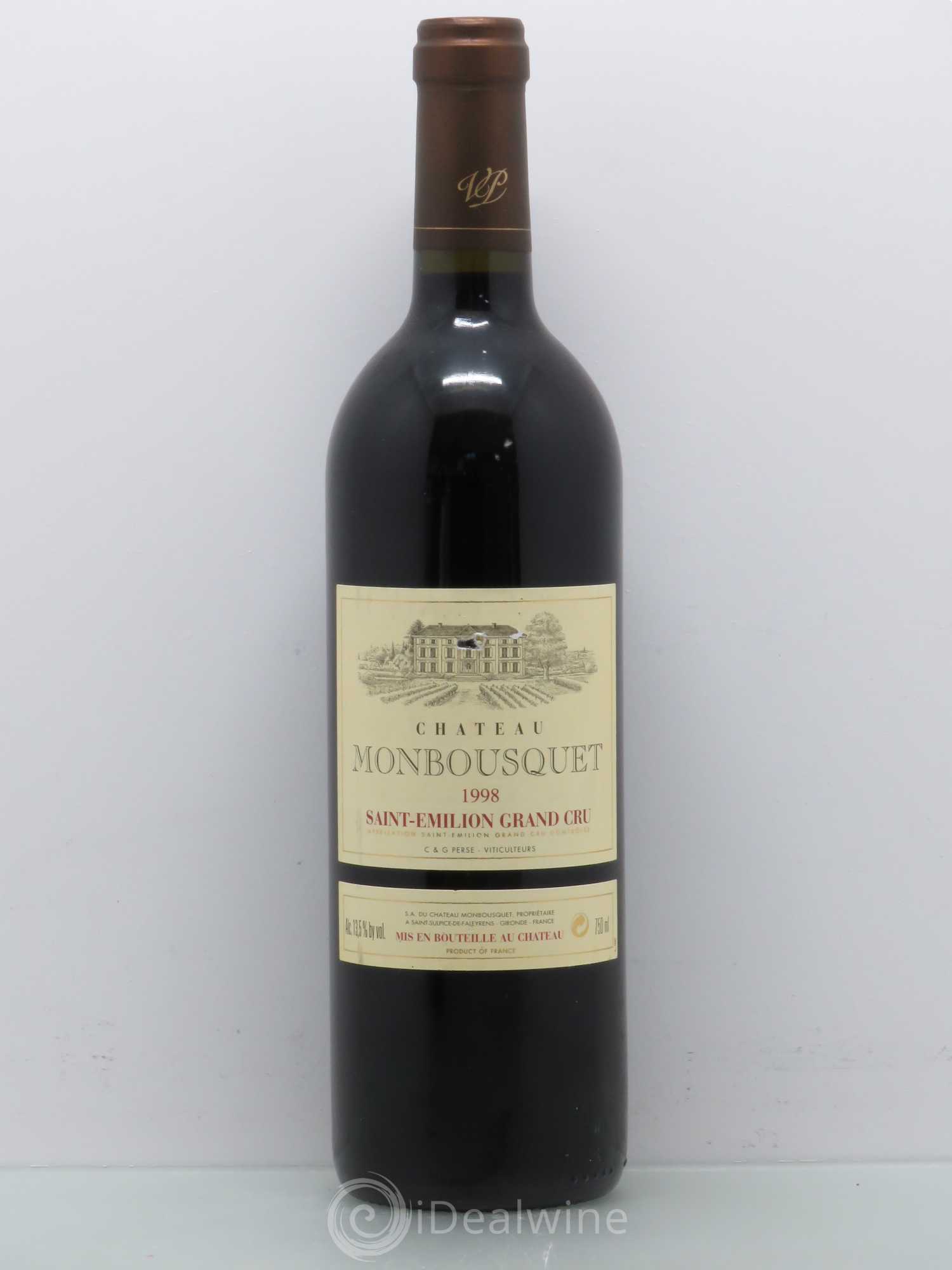 Château Monbousquet Grand Cru Classé 1998 - Lot de 1 bouteille - 0