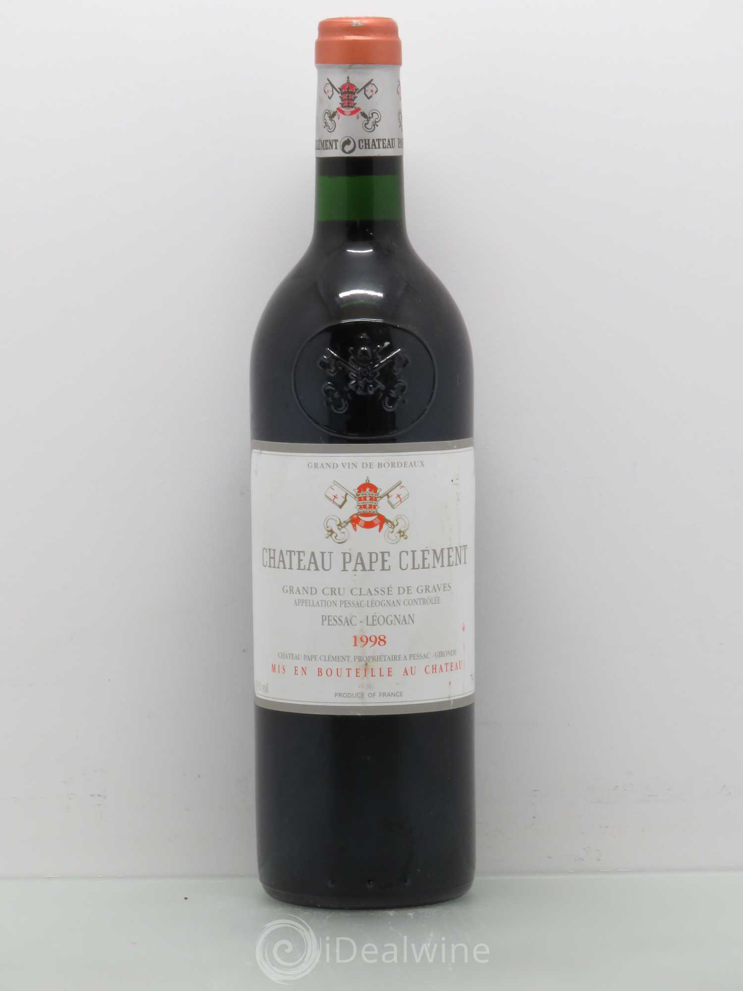 Château Pape Clément Cru Classé de Graves 1998 - Lot de 1 bouteille - 0