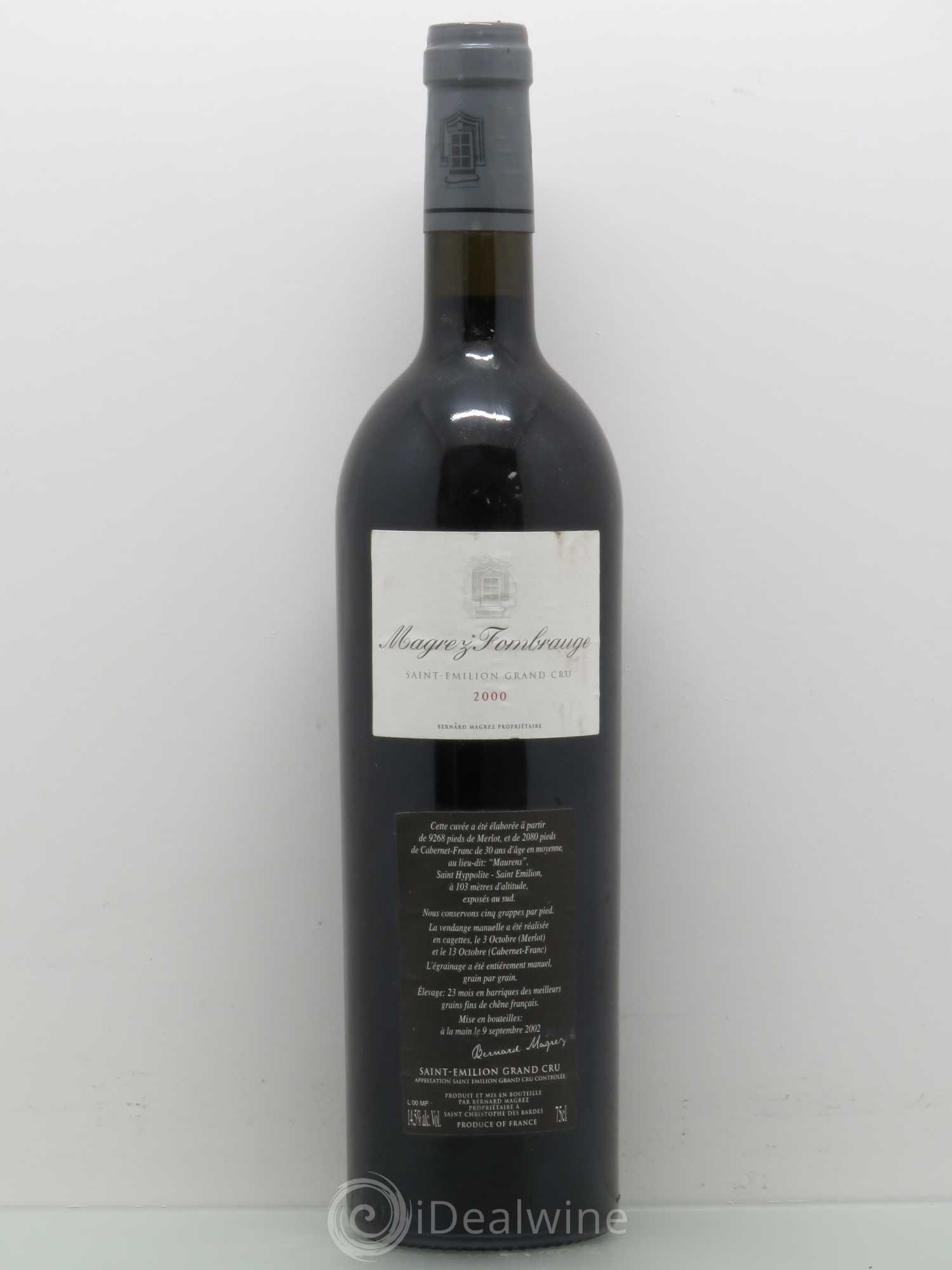 Château Magrez Fombrauge 2000 - Lot de 1 bouteille - 0