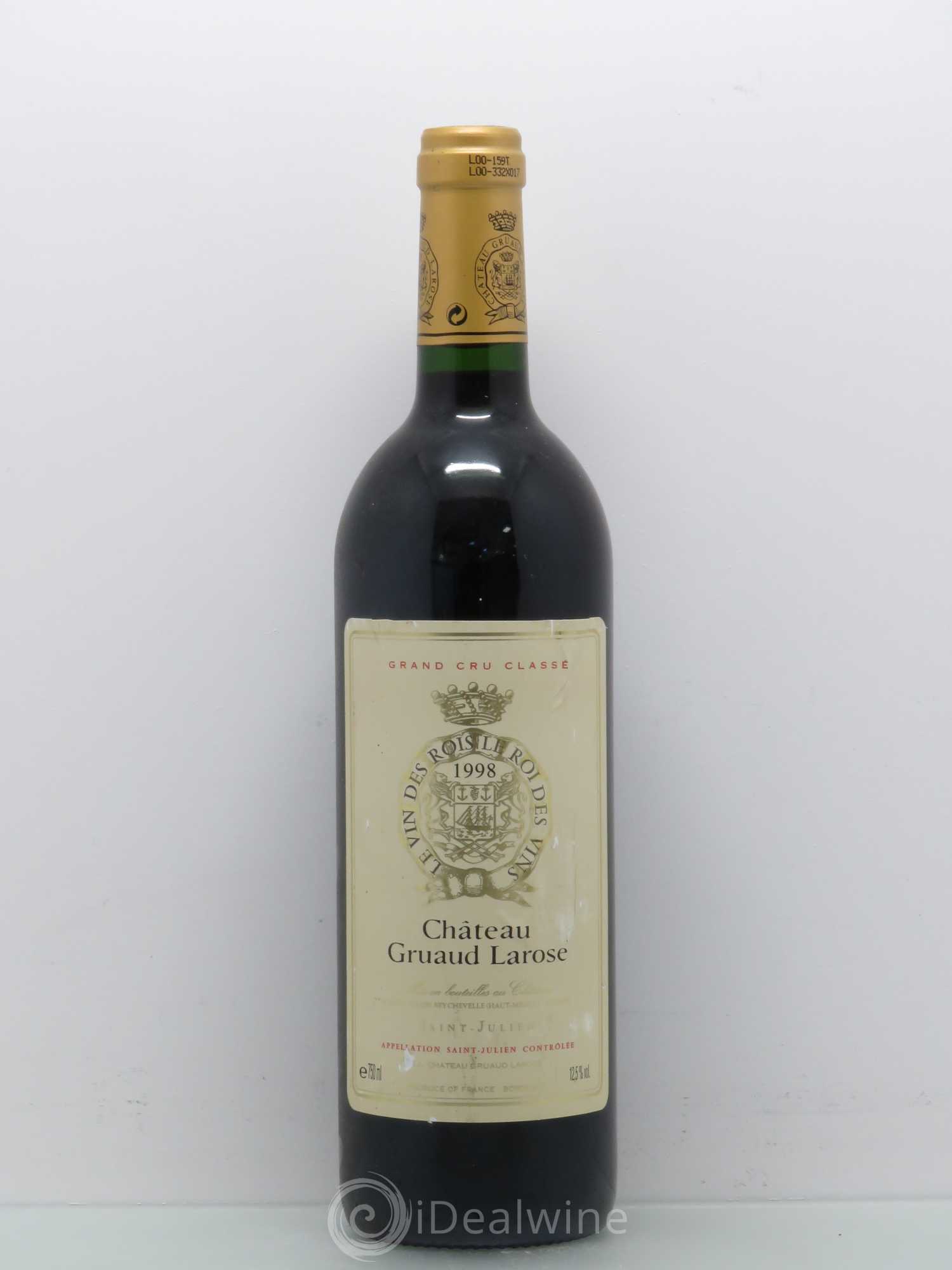 Château Gruaud Larose 2ème Grand Cru Classé 1998 - Lot de 1 bouteille - 0