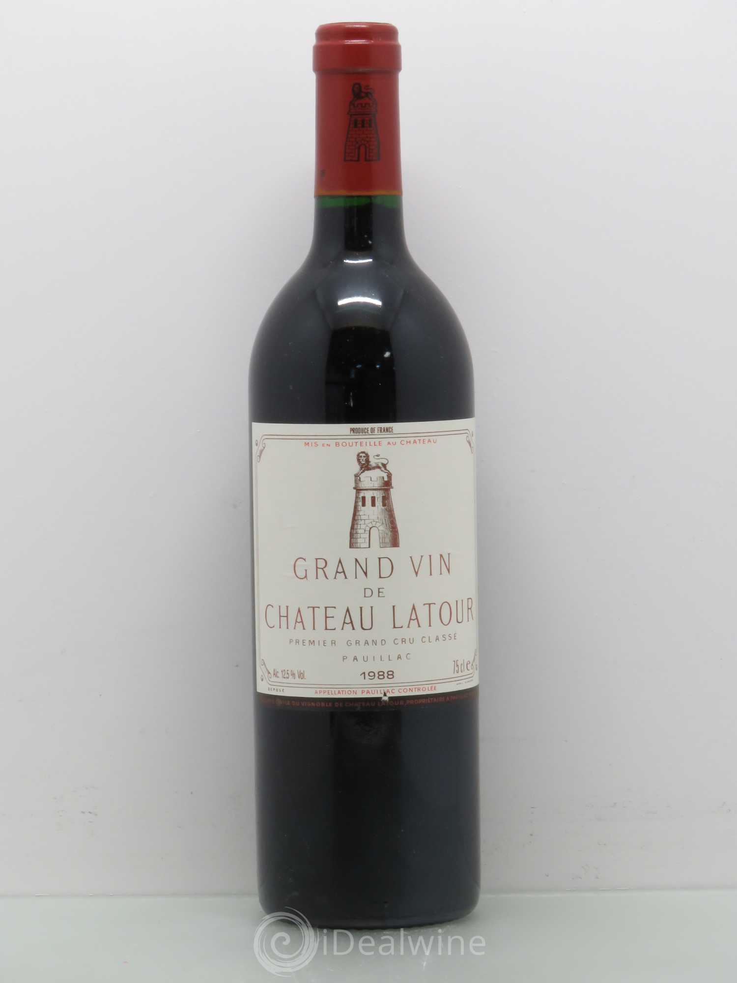 Château Latour 1er Grand Cru Classé 1988 - Lot de 1 bouteille - 0