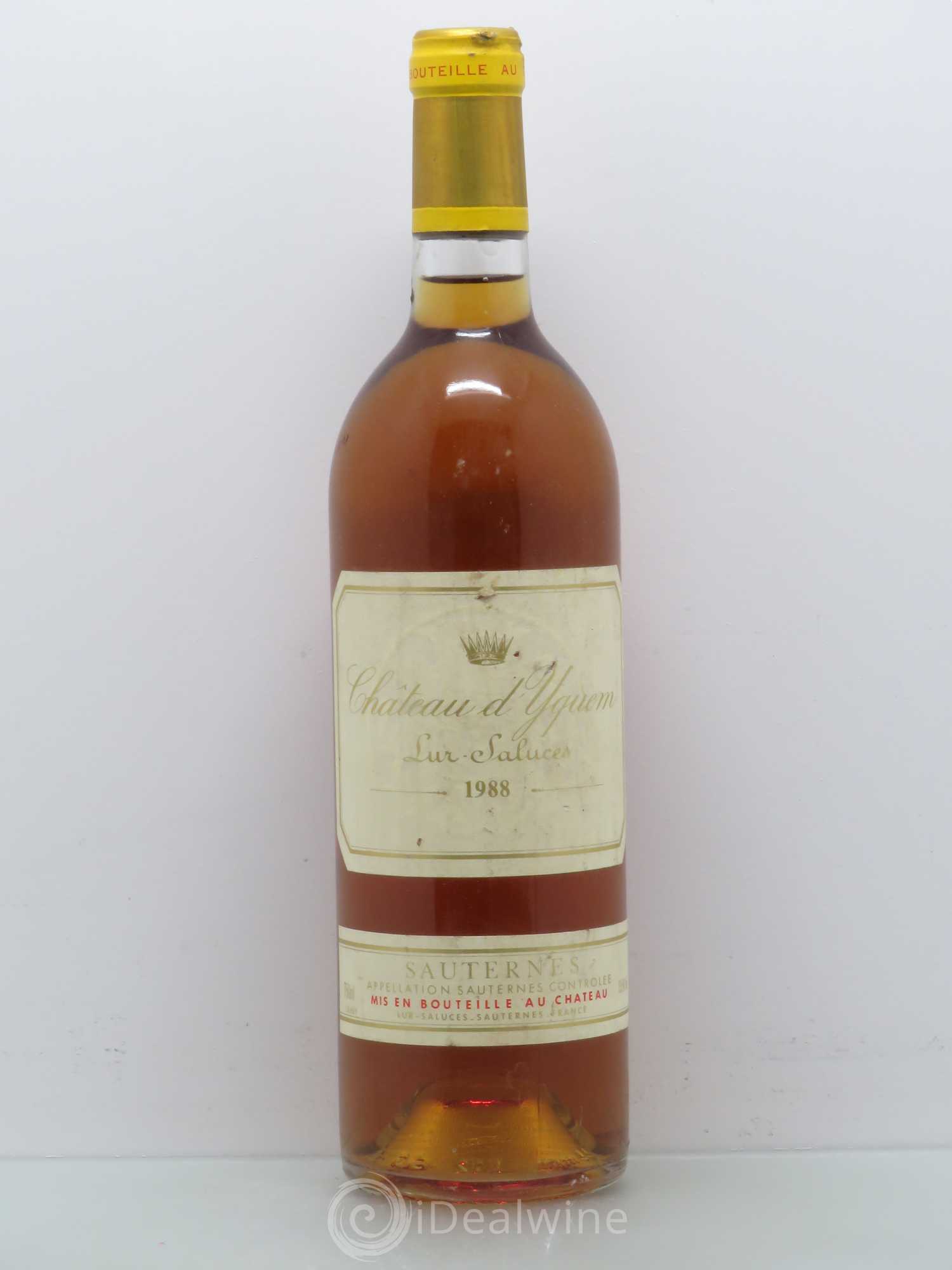 Château d' Yquem 1er Cru Classé Supérieur 1988 - Lotto di 1 bottiglia - 0