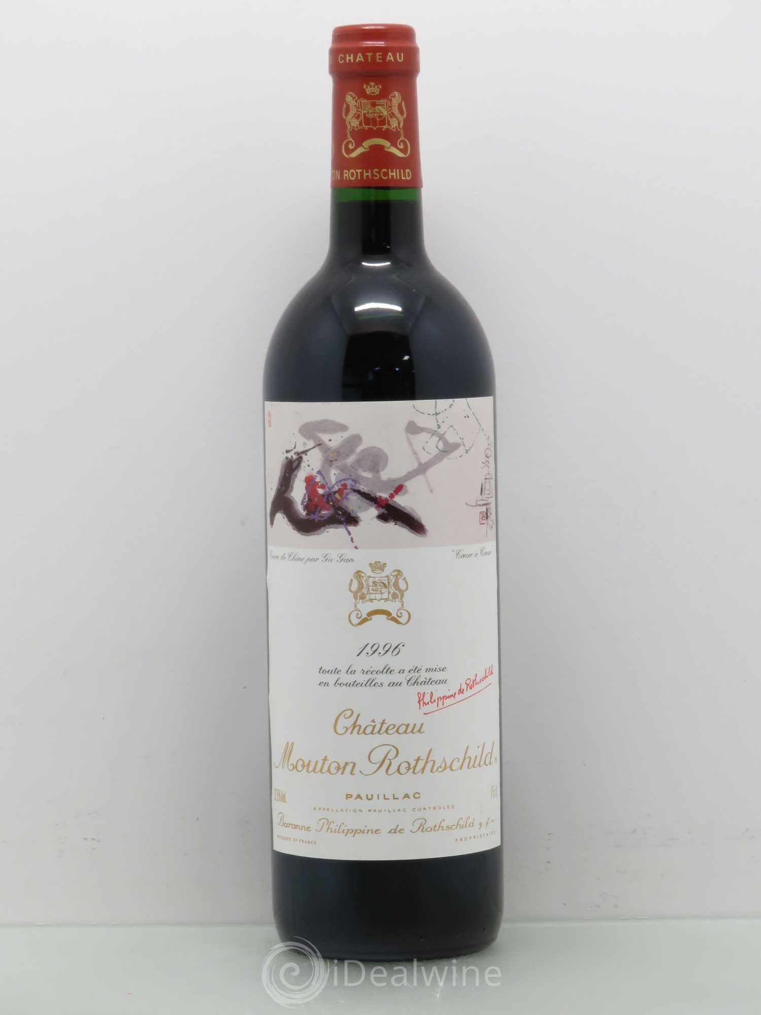 Château Mouton Rothschild 1er Grand Cru Classé 1996 - Lot de 1 bouteille - 0