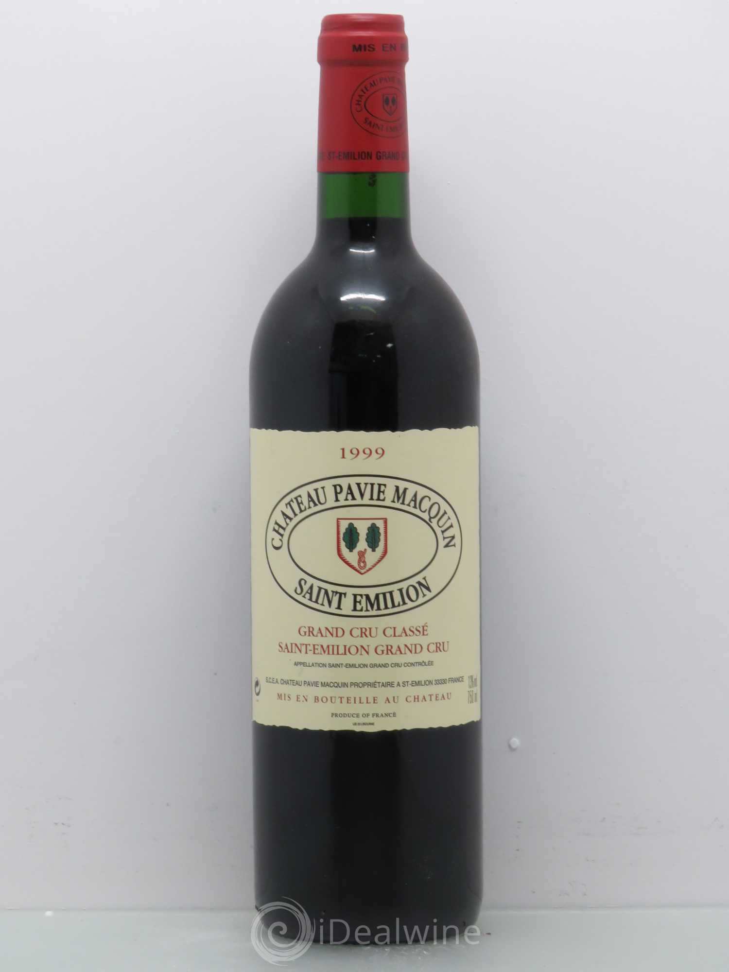 Château Pavie Macquin 1er Grand Cru Classé B 1999 - Lot de 1 bouteille - 0