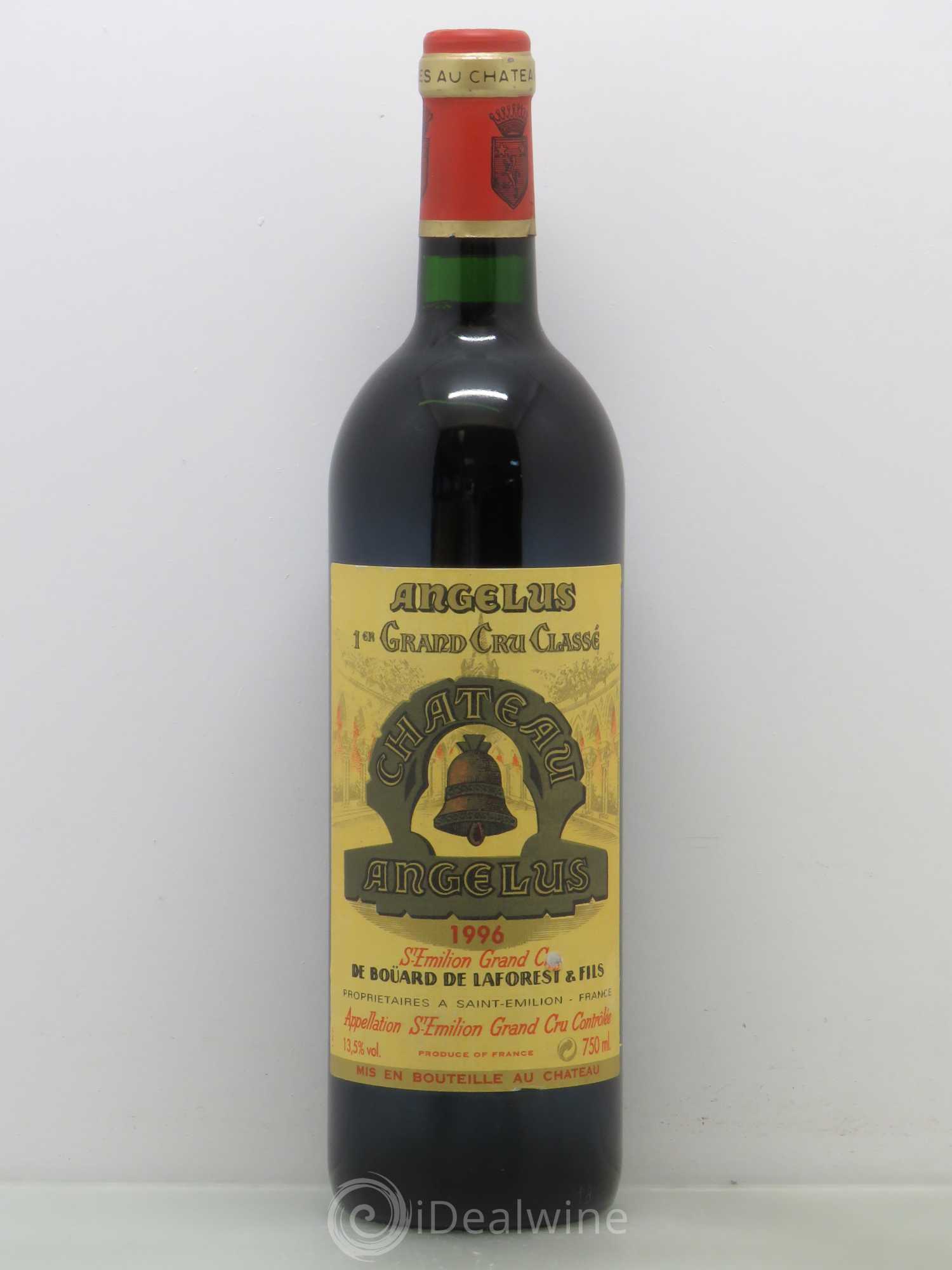Château Angélus 1er Grand Cru Classé A 1996 - Lot de 1 bouteille - 0