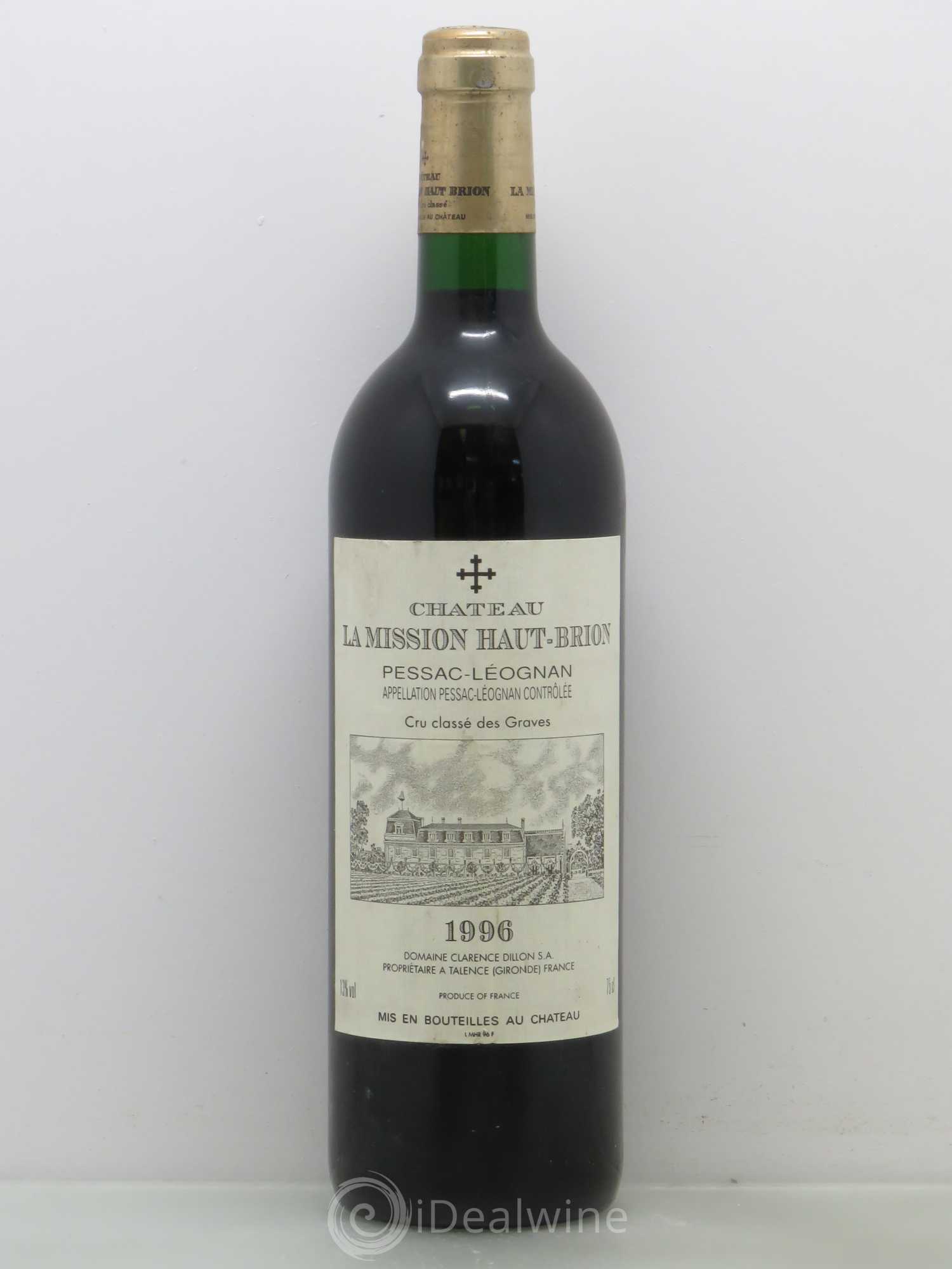 Château la Mission Haut-Brion Cru Classé de Graves 1996 - Lot de 1 bouteille - 0