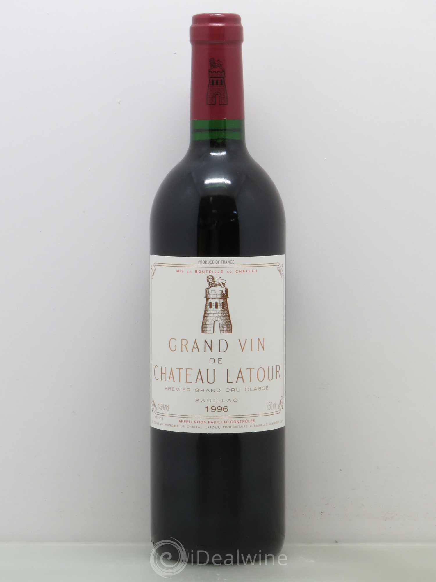 Château Latour 1er Grand Cru Classé 1996 - Lot de 1 bouteille - 0