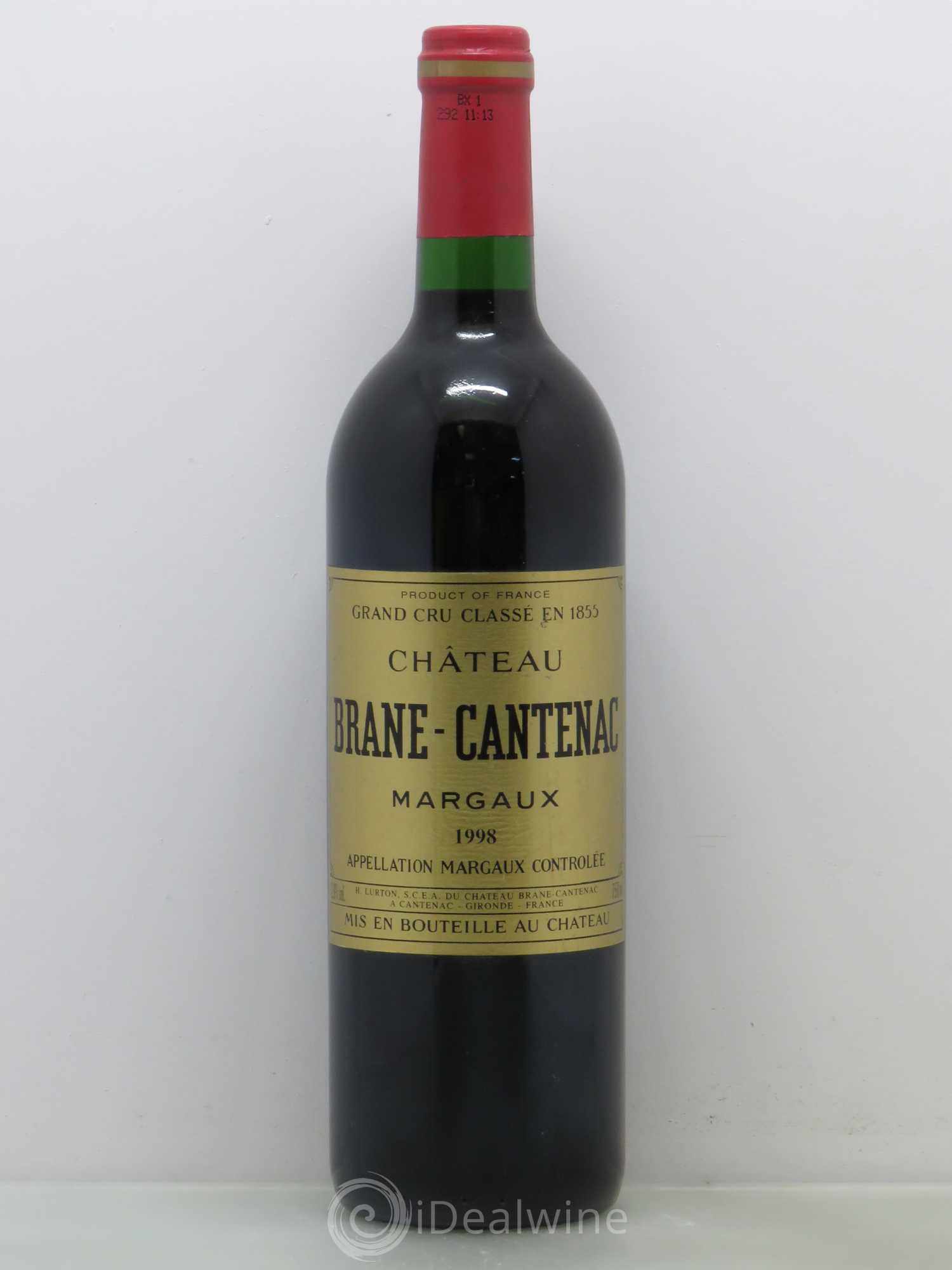 Château Brane Cantenac 2ème Grand Cru Classé 1998 - Lot de 1 bouteille - 0