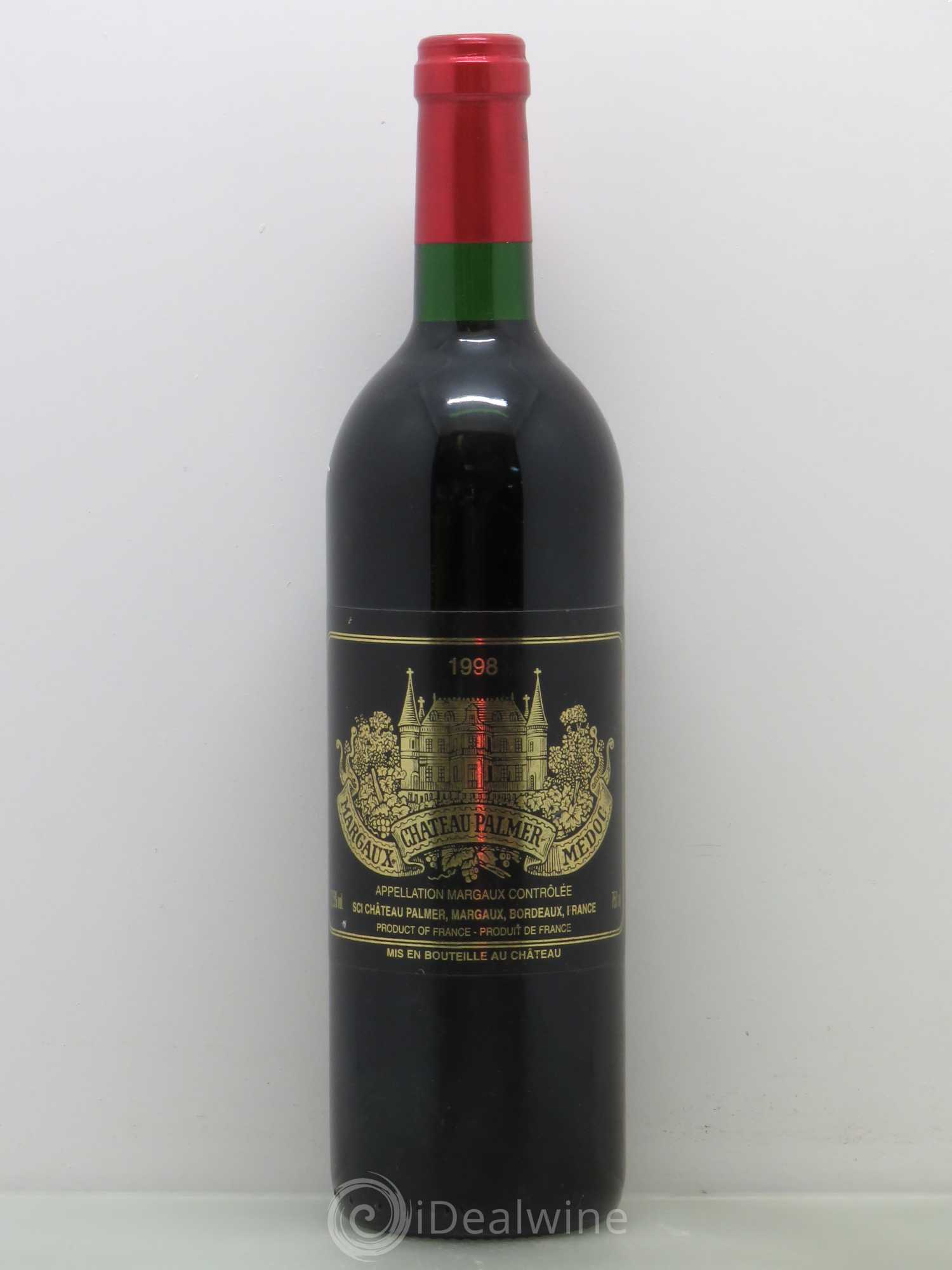 Château Palmer 3ème Grand Cru Classé 1998 - Lot de 1 bouteille - 0