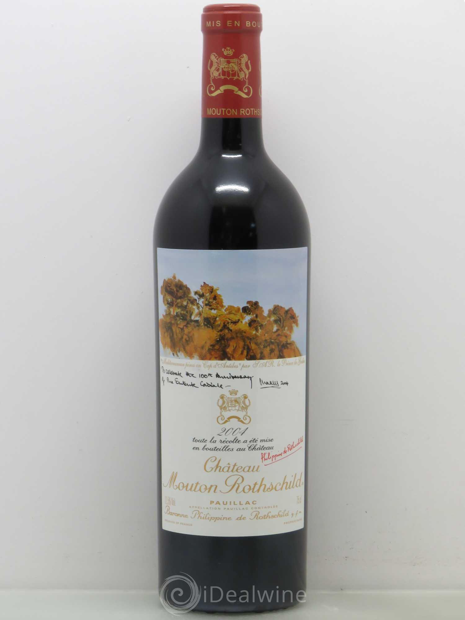 Château Mouton Rothschild 1er Grand Cru Classé 2004 - Lot de 1 bouteille - 0