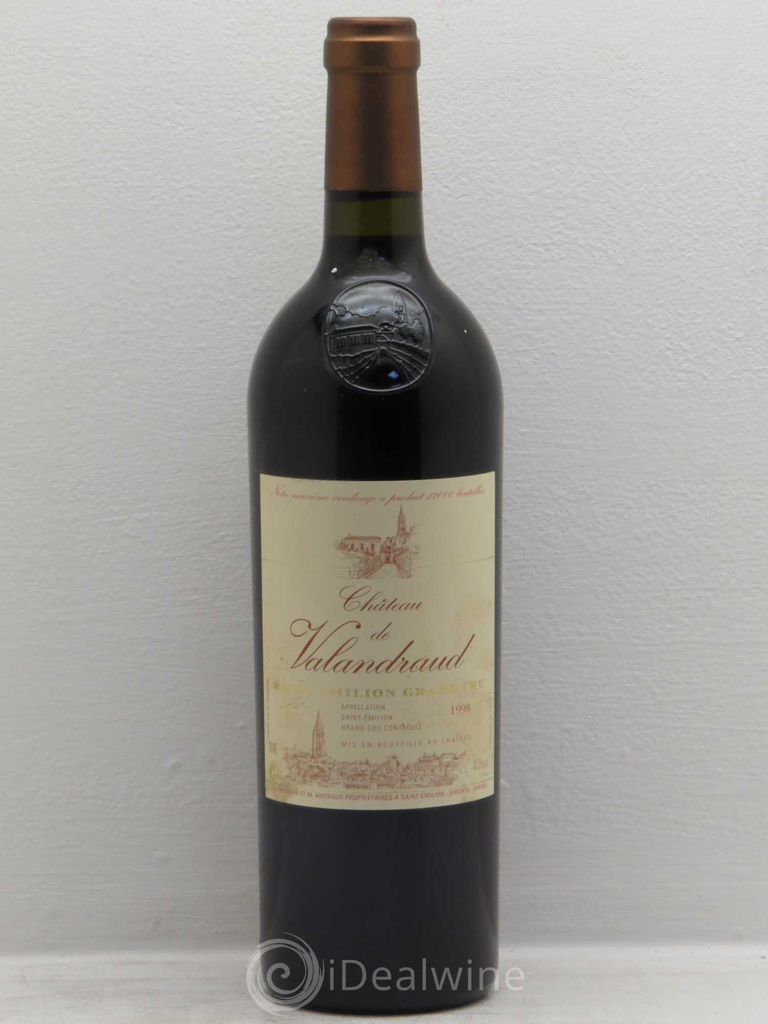Château de Valandraud 1998 - Posten von 1 Flasche - 0