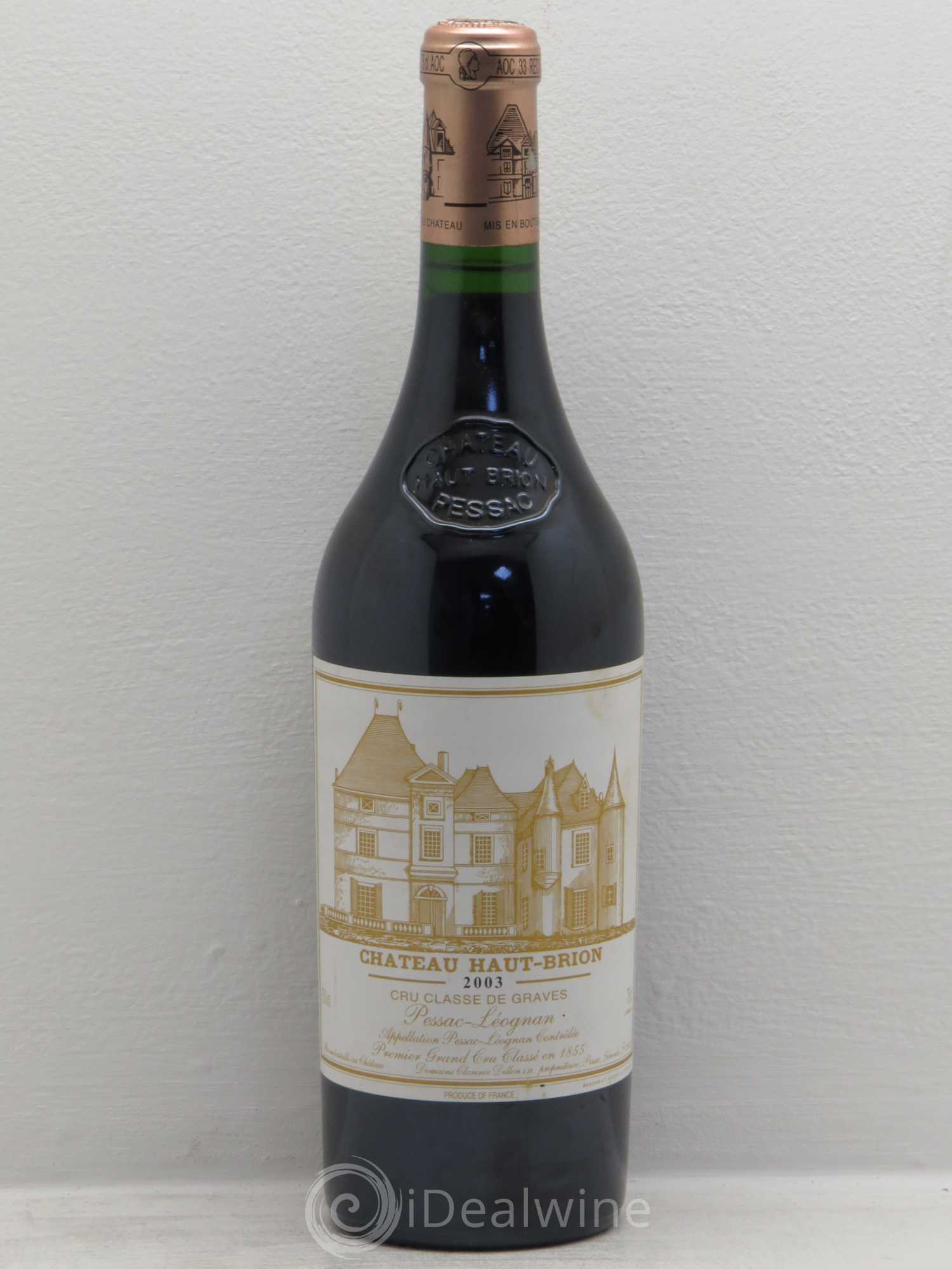 Château Haut Brion 1er Grand Cru Classé 2003 - Lot de 1 bouteille - 0