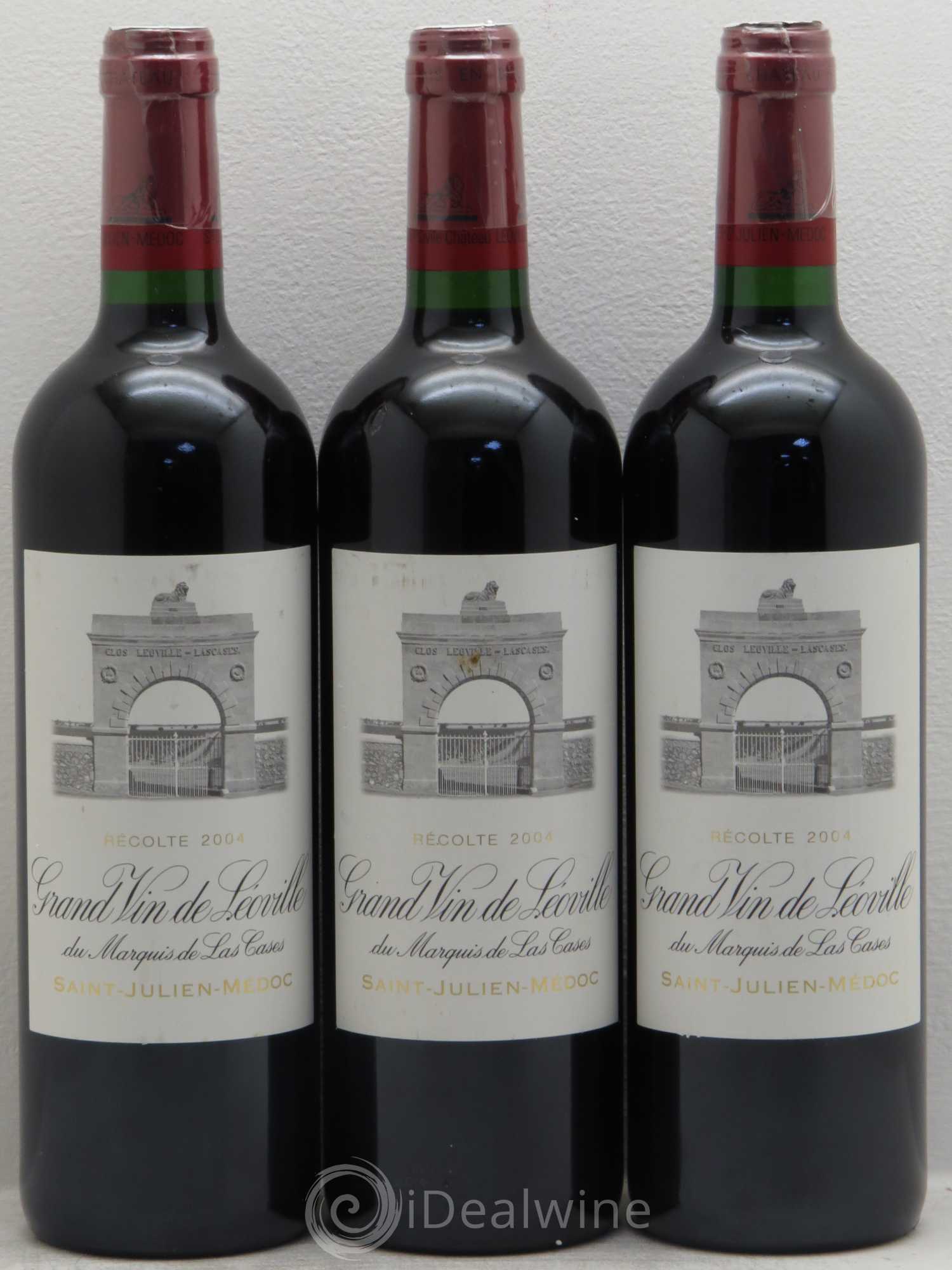 Château Léoville Las Cases 2ème Grand Cru Classé 2004 - Lot de 3 bouteilles - 0