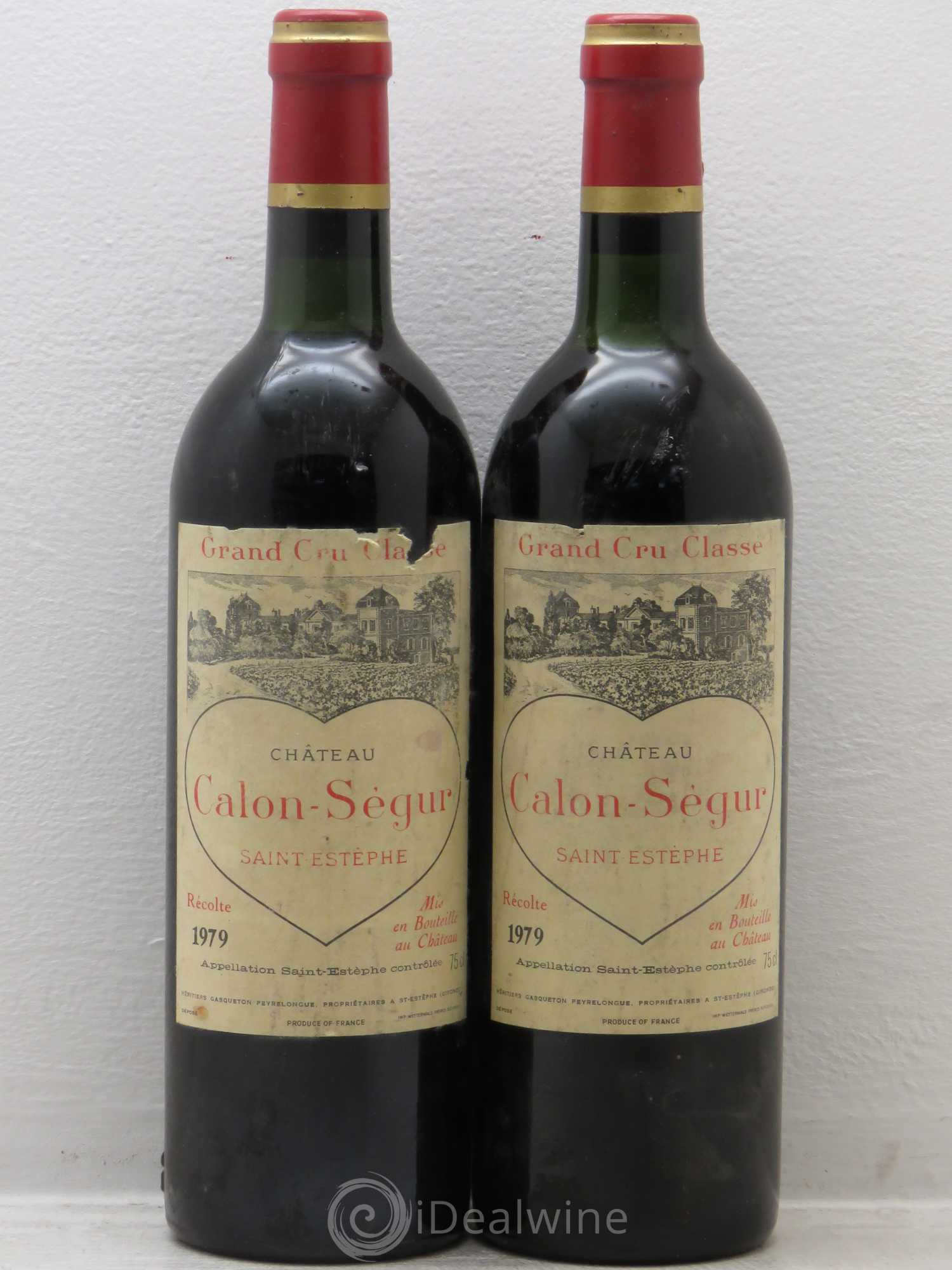 Château Calon Ségur 3ème Grand Cru Classé 1979 - Lot de 2 bouteilles - 0