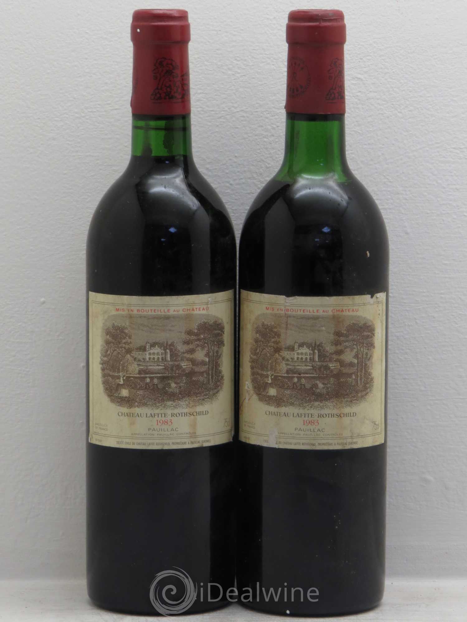 Château Lafite Rothschild 1er Grand Cru Classé 1983 - Lot de 2 bouteilles - 0