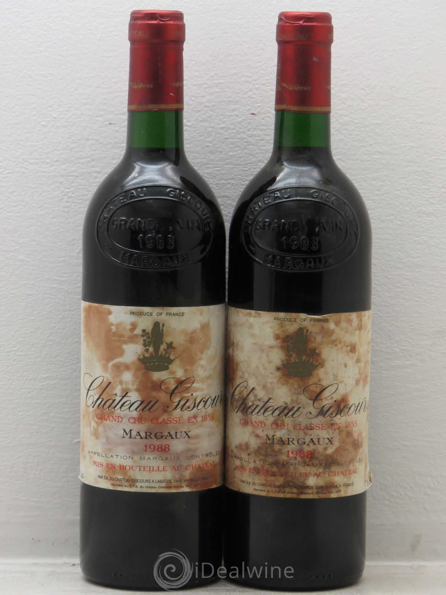 Château Giscours 3ème Grand Cru Classé 1988 - Lot de 2 bouteilles - 0