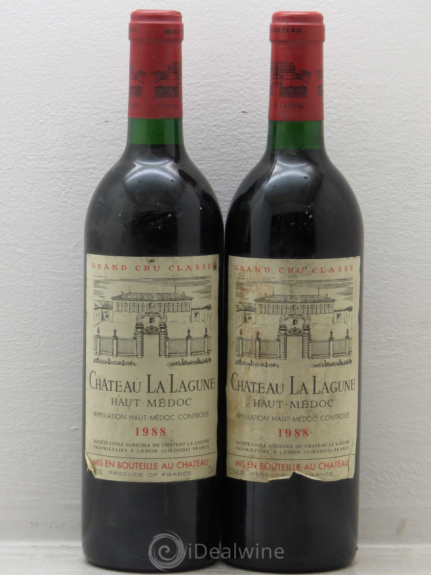 Château la Lagune 3ème Grand Cru Classé 1988 - Lot de 2 bouteilles - 0
