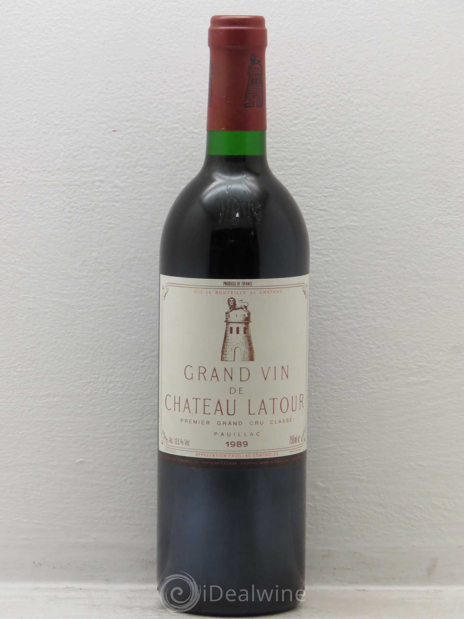 Château Latour 1er Grand Cru Classé 1989 - Lot de 1 bouteille - 0