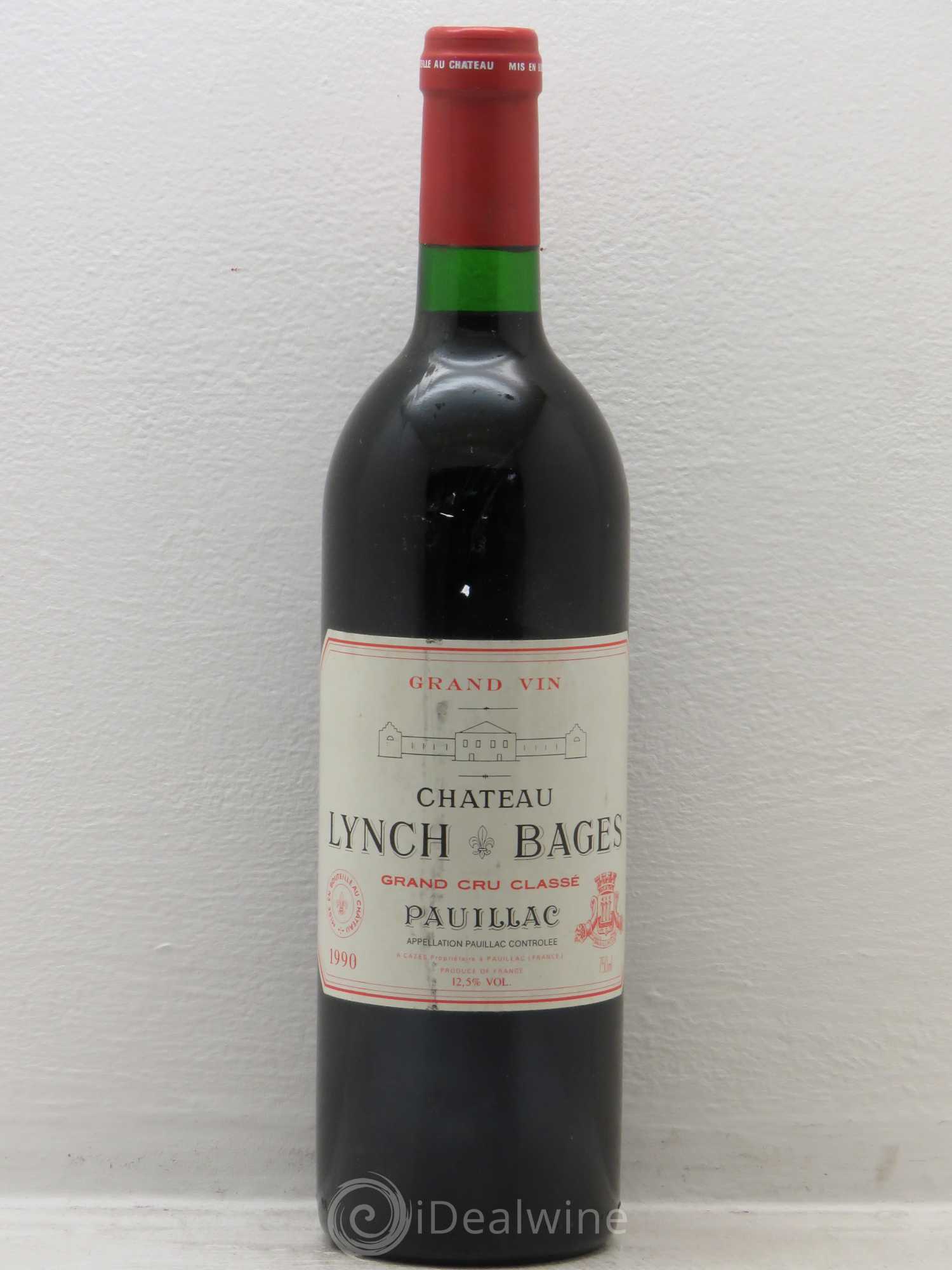 Château Lynch Bages 5ème Grand Cru Classé 1990 - Lot de 1 bouteille - 0