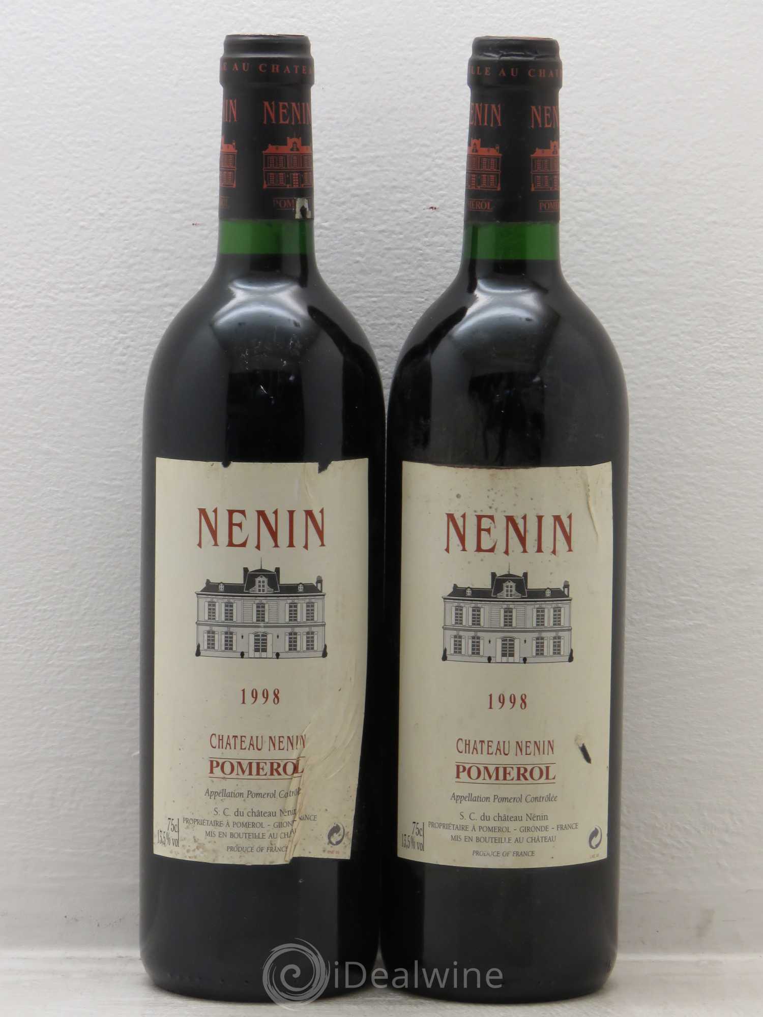Château Nenin 1998 - Lot de 2 bouteilles - 0