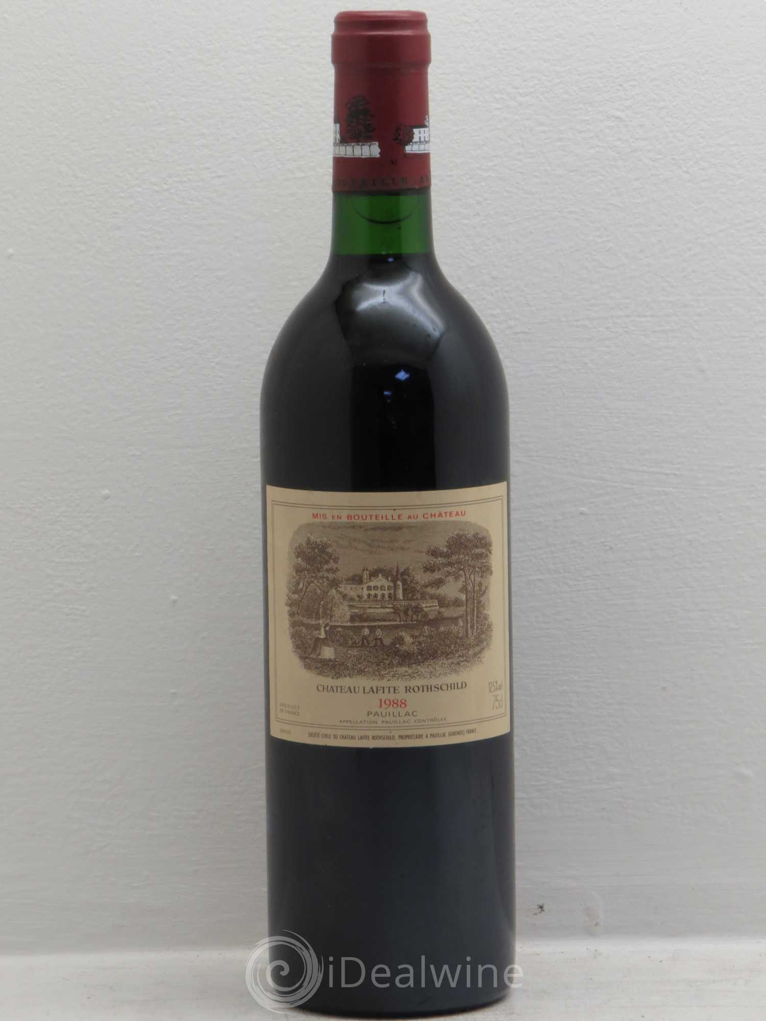 Château Lafite Rothschild 1er Grand Cru Classé 1988 - Lot de 1 bouteille - 0
