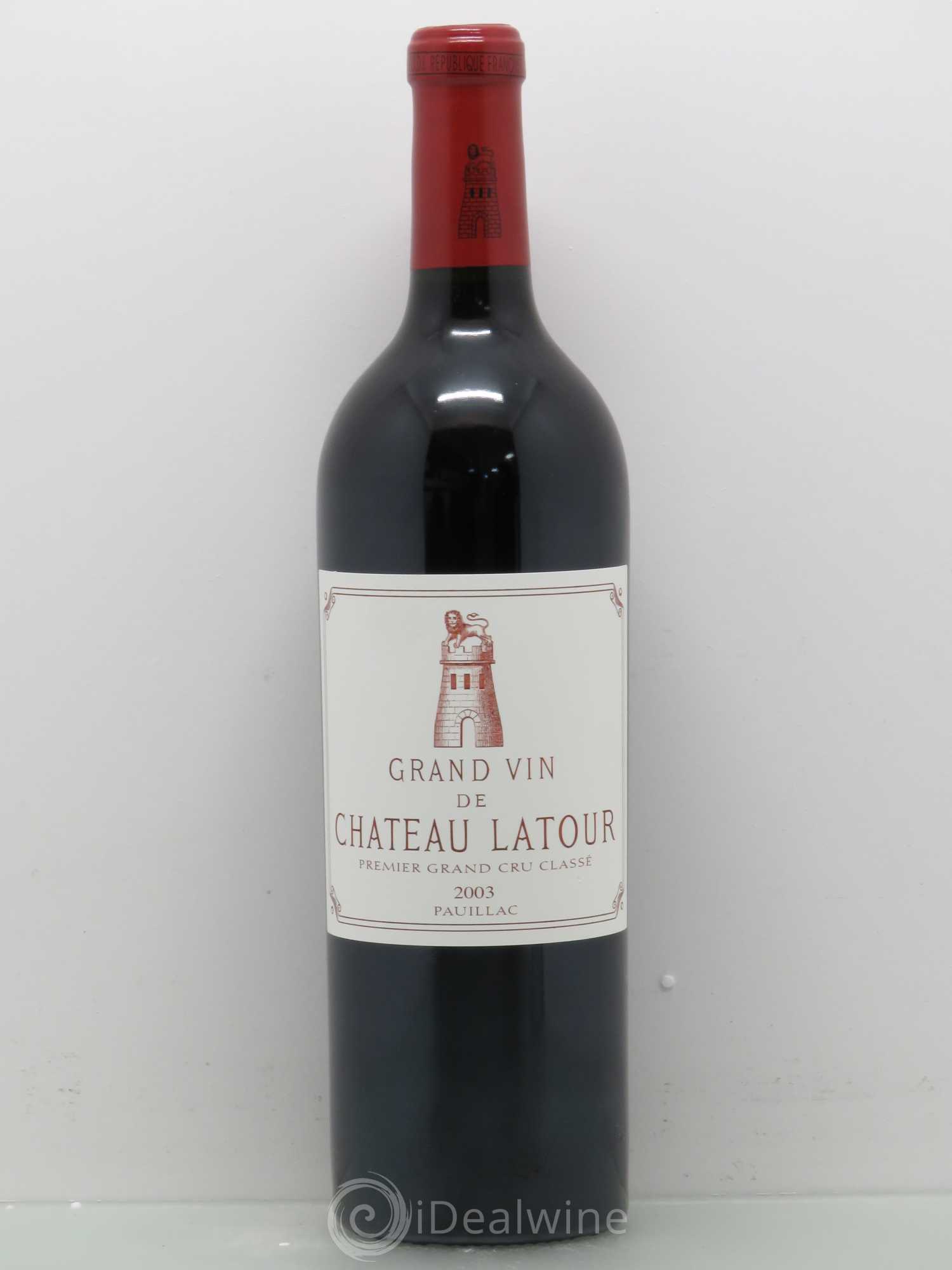 Château Latour 1er Grand Cru Classé 2003 - Lot de 1 bouteille - 0