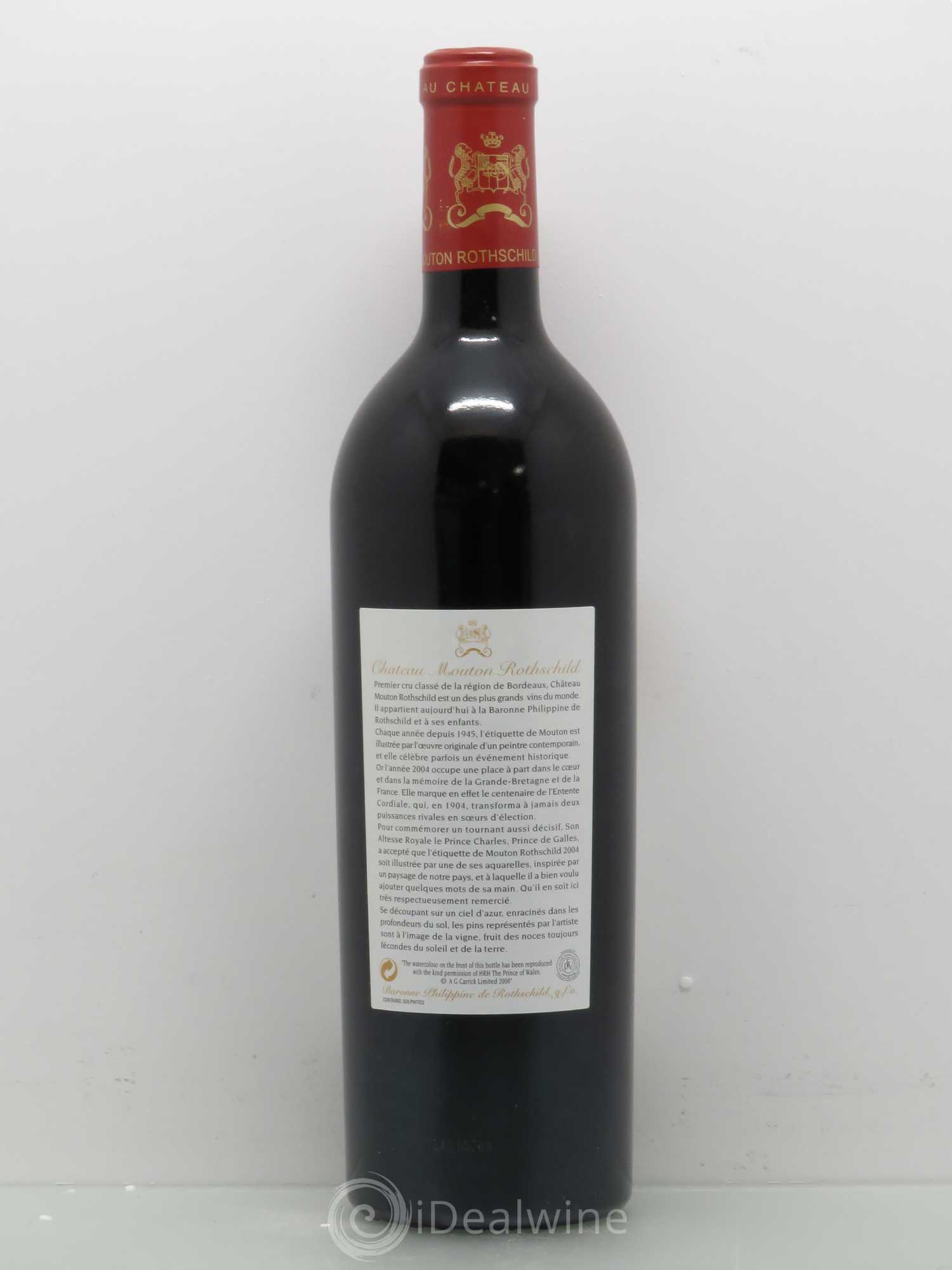 Château Mouton Rothschild 1er Grand Cru Classé 2004 - Lot de 1 bouteille - 1