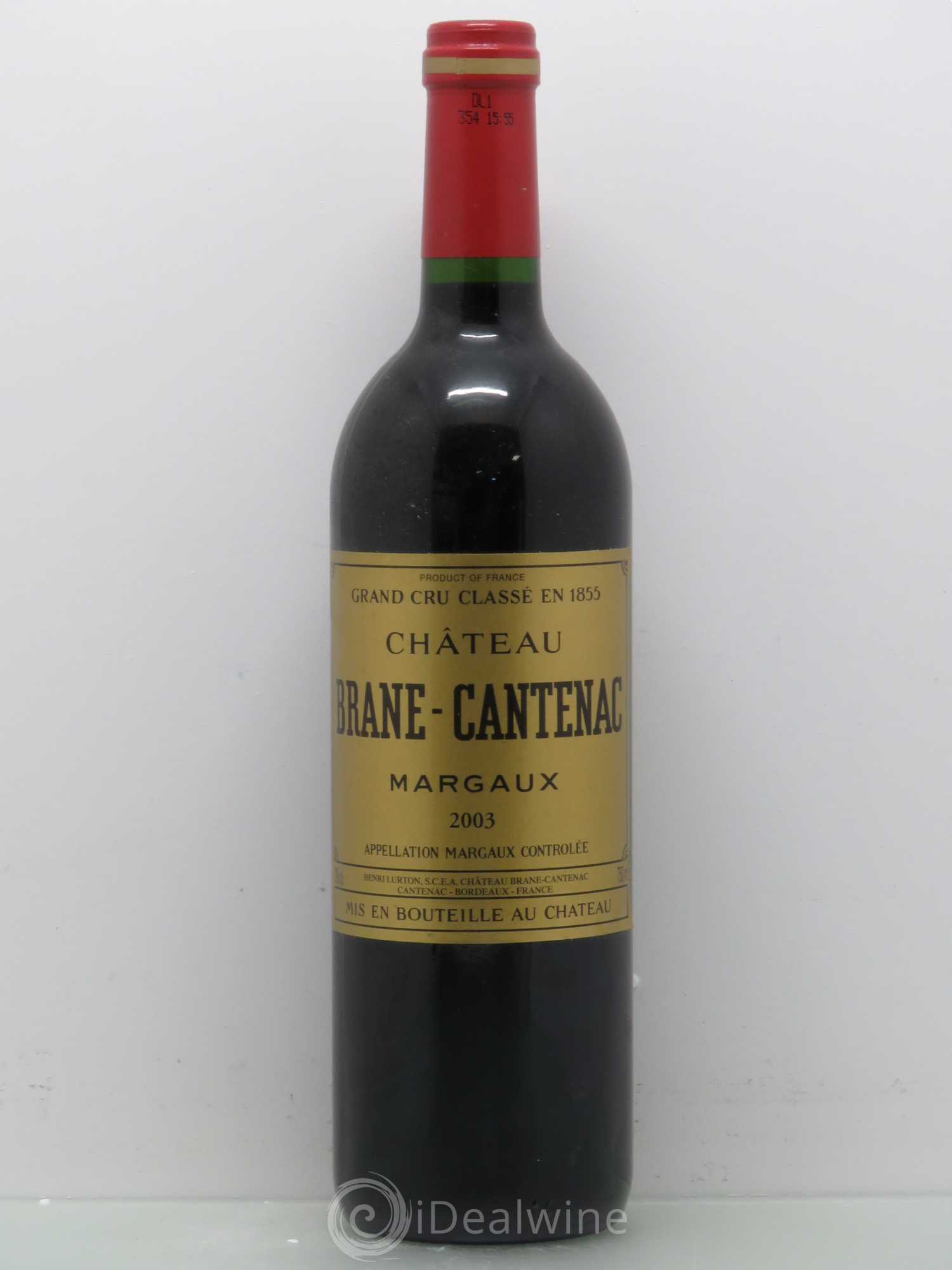 Château Brane Cantenac 2ème Grand Cru Classé 2003 - Lot de 1 bouteille - 0