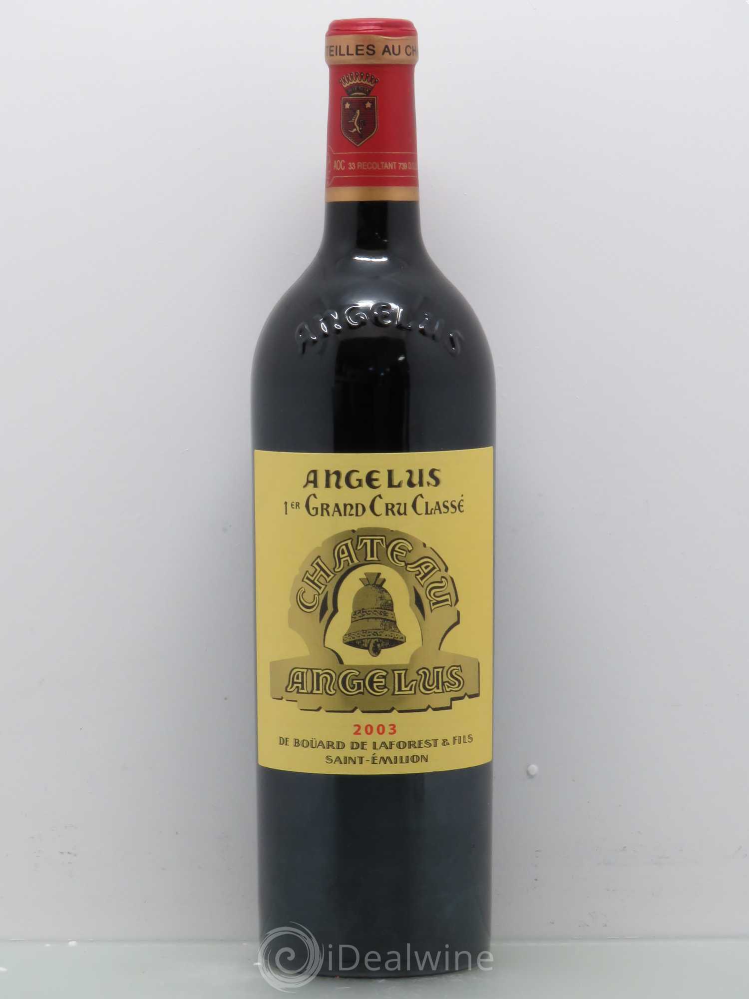 Château Angélus 1er Grand Cru Classé A 2003 - Lot de 1 bouteille - 0