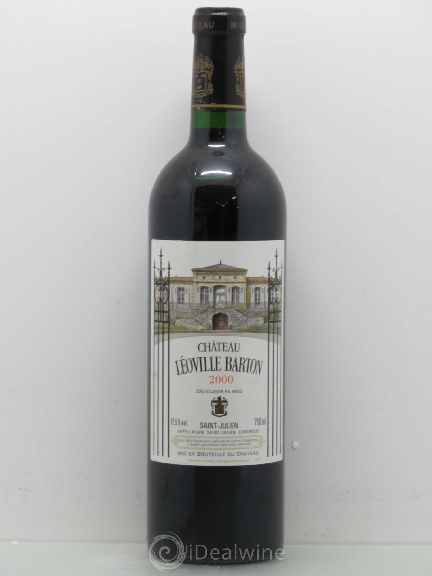 Château Léoville Barton 2ème Grand Cru Classé 2000 - Lot de 1 bouteille - 0
